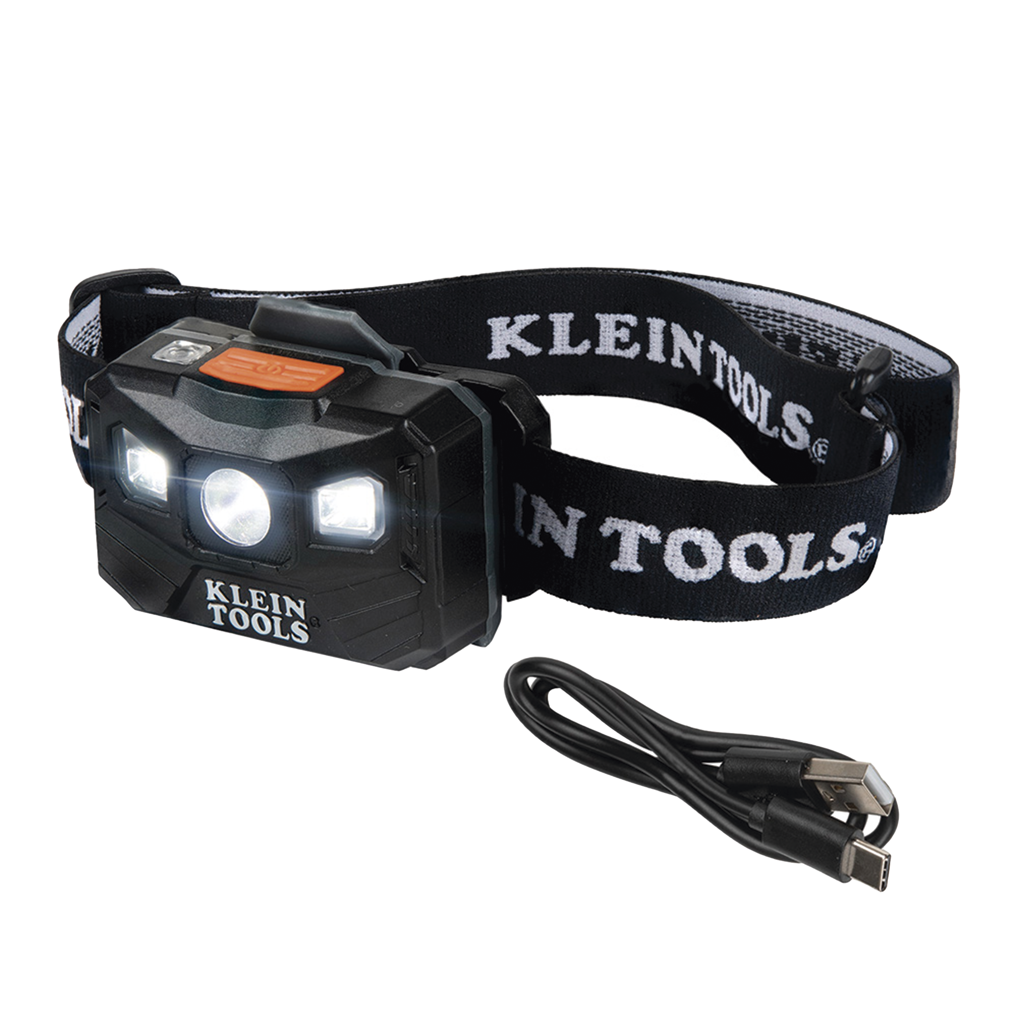 Lámpara Luz LED Frontal Recargable de 400 Lúmenes, Apagado Automático, con Correa de Tela, Adaptable y Ajustable a Gorros, Cascos, Cachuchas  o directo a Frente Humana (Tipo Minero)