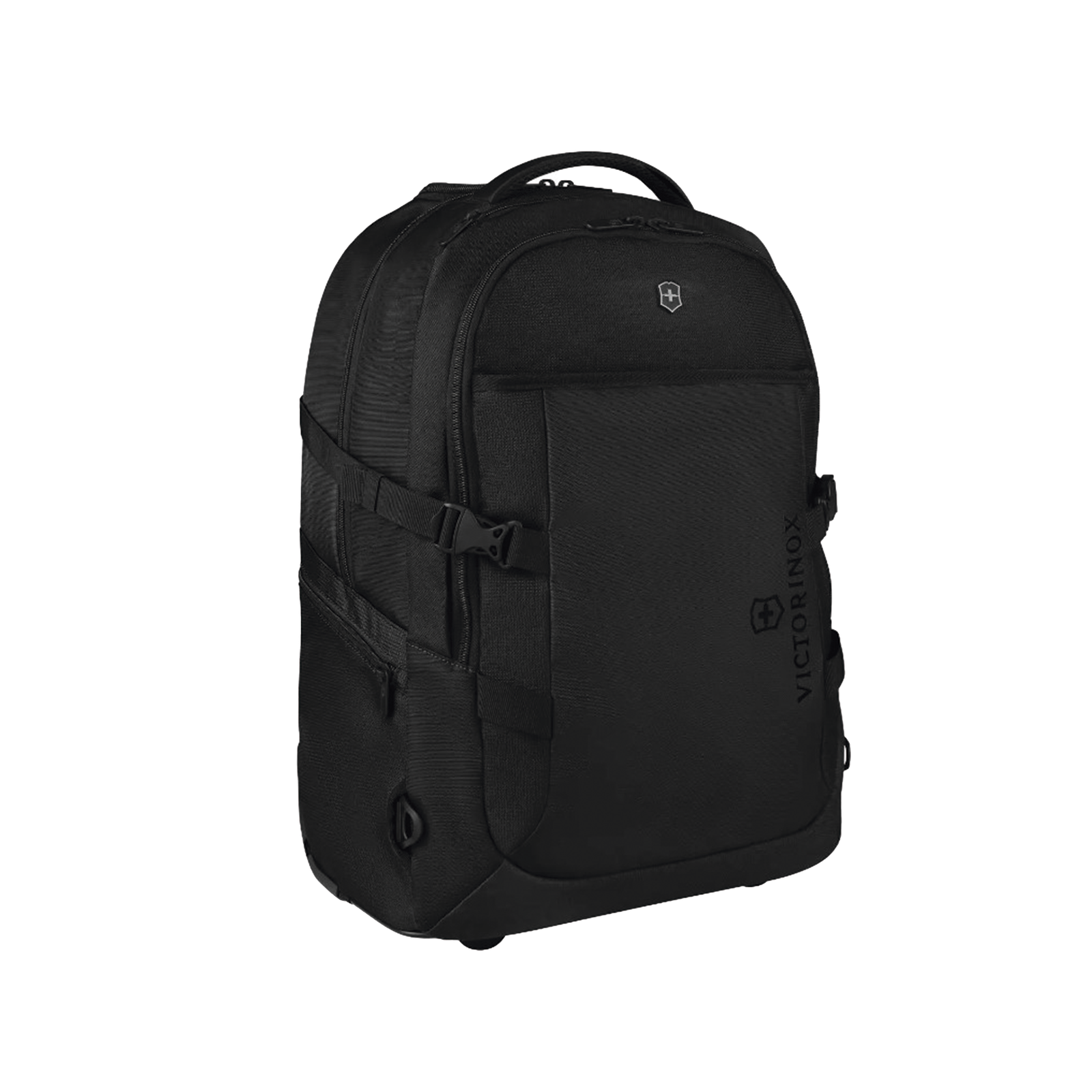 Mochila VX Sport EVO con Ruedas, Mango Telescópico y Correas al Hombro. Fabricada en Poliéster Negro repelente al Agua. Backpack on Wheels.