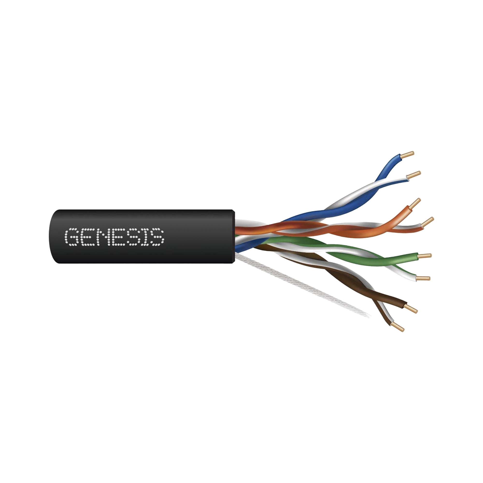 Bobina de Cable de 305 Metros (1000 Pies) UTP Cat6 RISER / Color Negro / UL, CMR SPNLS, Probado a 350 Mhz / Para Aplicaciones de CCTV, Redes de Datos, IP Megapixel, Control RS485