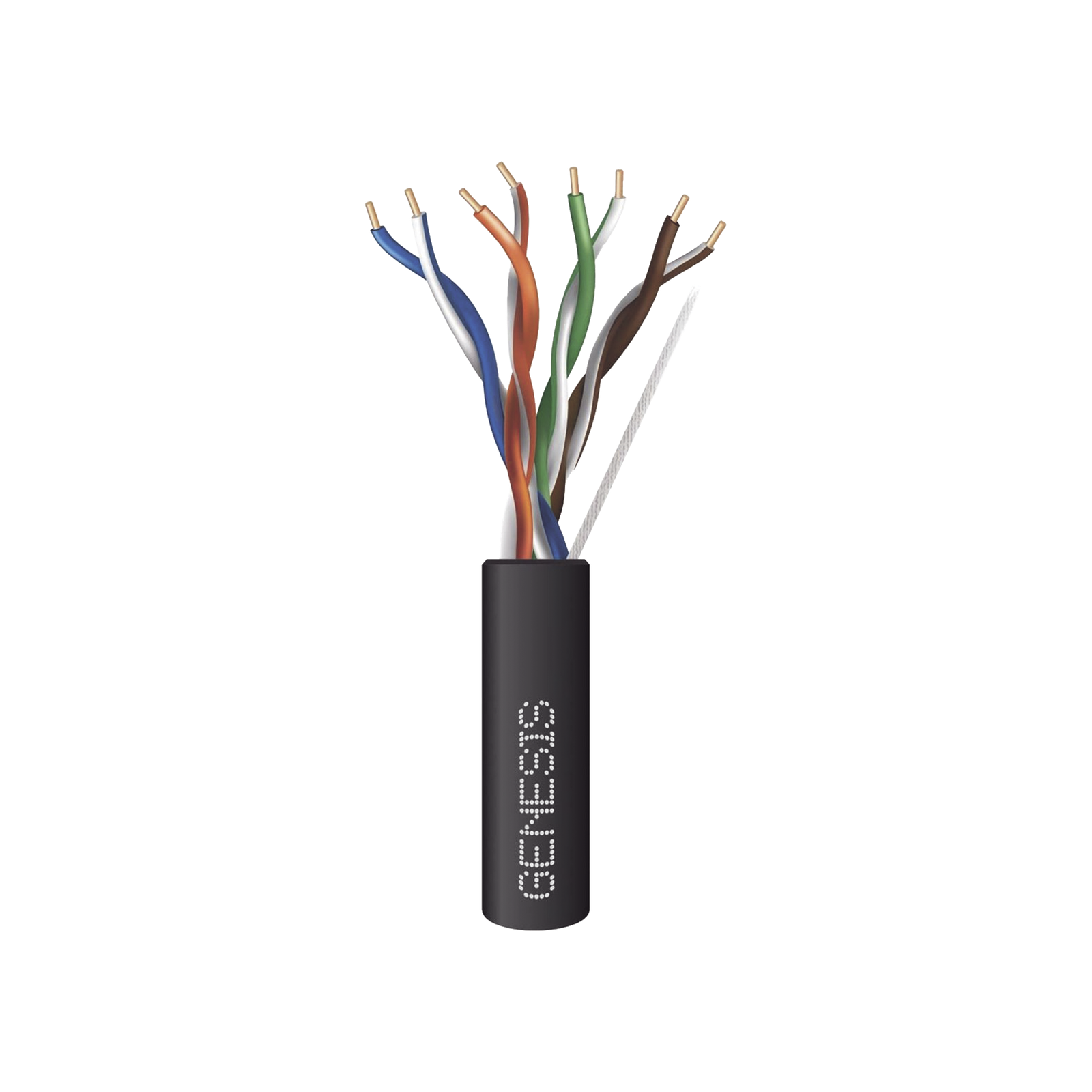 Bobina de Cable de 305 Metros (1000 Pies) / UTP Cat6 PLENUM / Color Negro / UL, CMP SPNLS / Probado a 350 MHz / Aplicaciones de CCTV / Redes de Datos / IP Megapixel / Control RS485