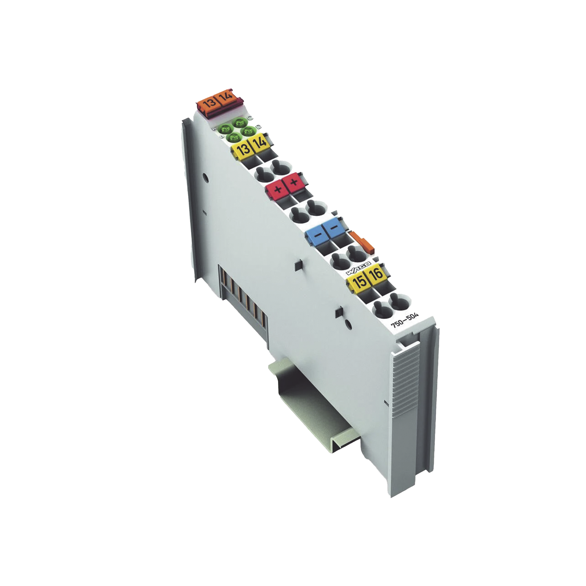 Módulo de Salida Digital / 4 Canales / 24 V DC / 0,5 A por Canal / PNP / Protección Cortocircuito / Aislamiento 500 kV / IP20