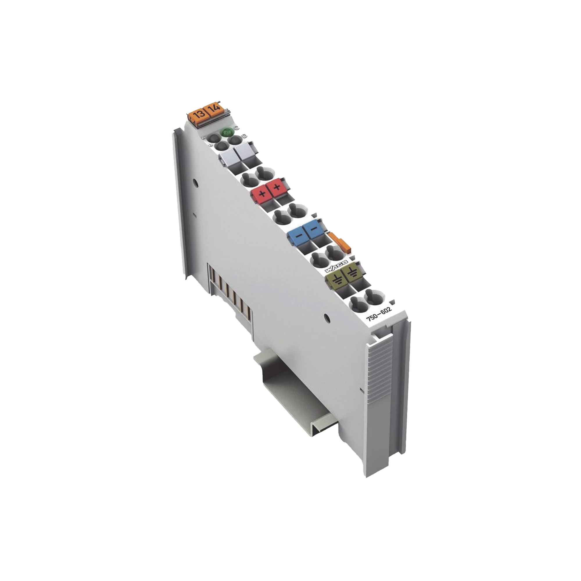 Módulo de Alimentación WAGO-I/O-SYSTEM / 24 V DC / 10 A / 3 Contactos de Potencia / Montaje Carril DIN / IP20 / Aplicaciones Marítimas y ATEX