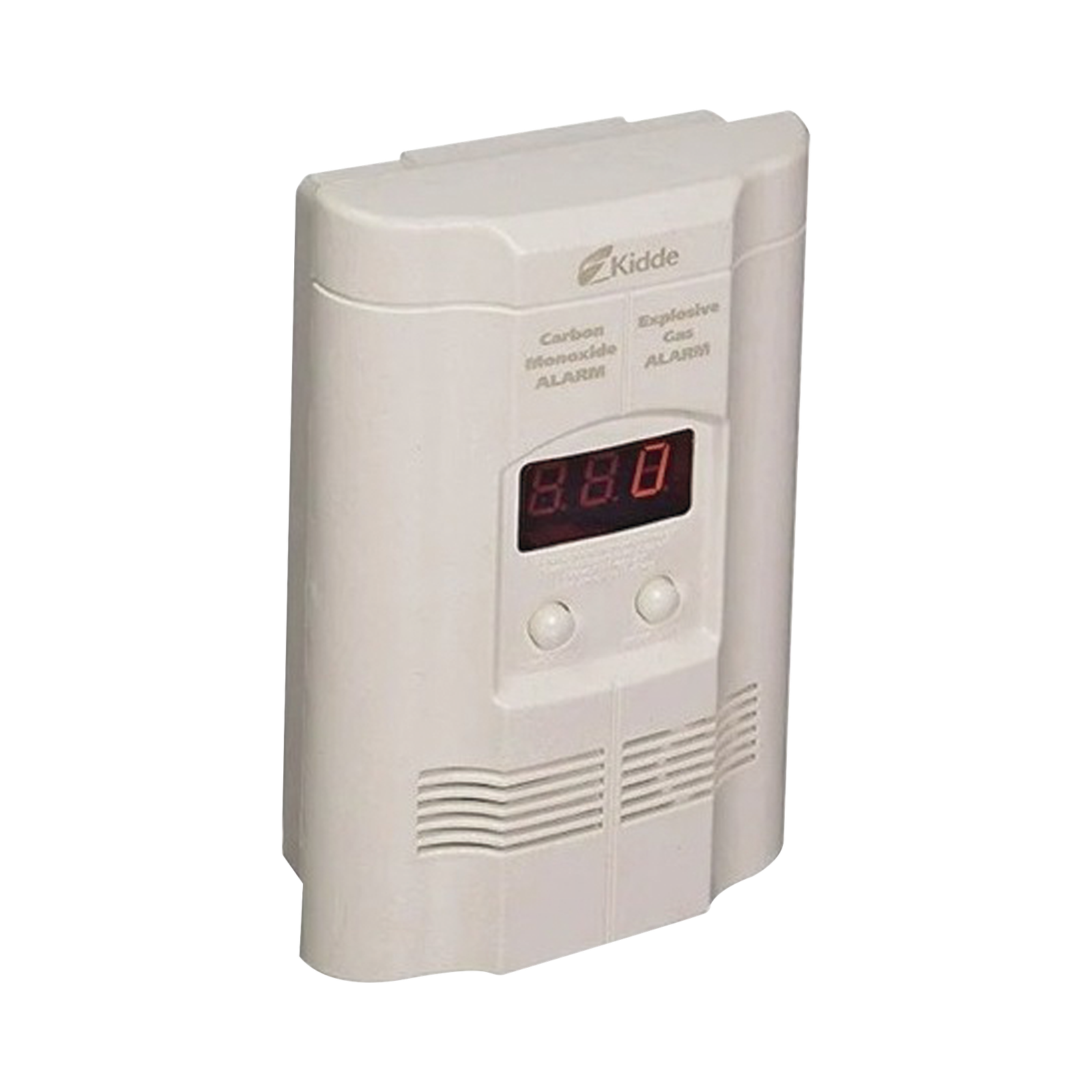 Detector Autónomo de Monóxido de Carbono (CO) y Gases Explosivos (Propano y Metano)  | Pantalla Digital | Conexión Directa a 120 Vca | Batería de Respaldo Incluida  | Paquete de 2 Pzas