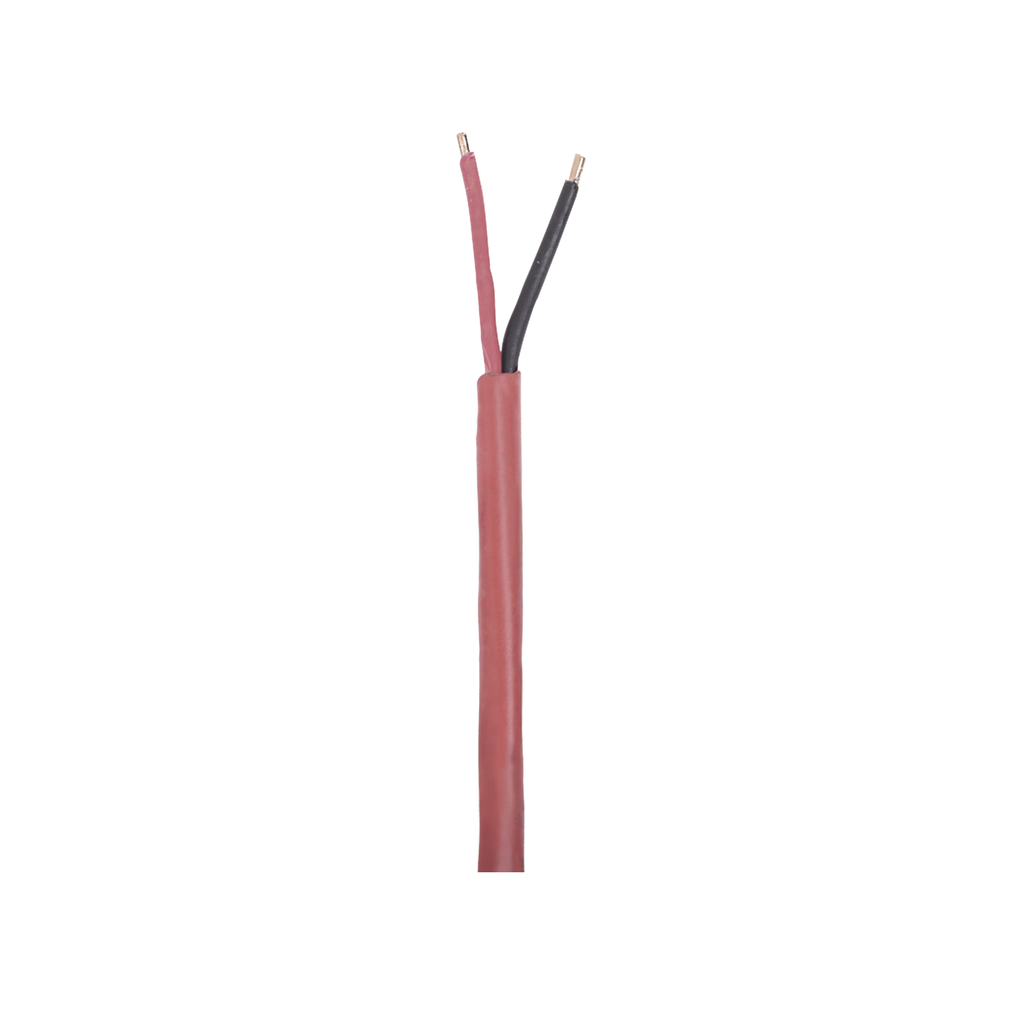 Bobina de 305 Metros (1000 Pies) de Alambre 2 x 16 AWG, Tipo FPLR, de Color Rojo, para Aplicaciones en Sistemas de Detección de Incendio y Sistemas de Evacuación.