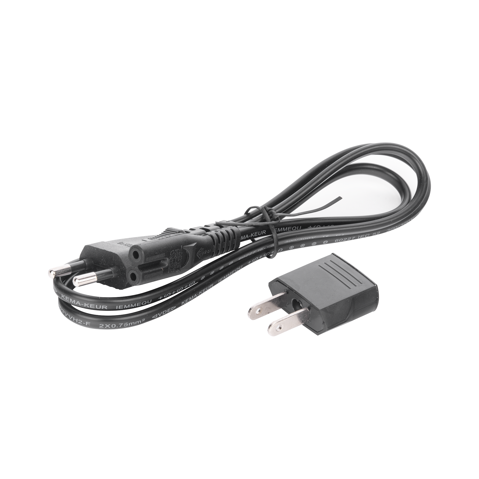 Cable de Corriente Bifásico Conector Tipo 8 (1 Metro (3.28 Pies))