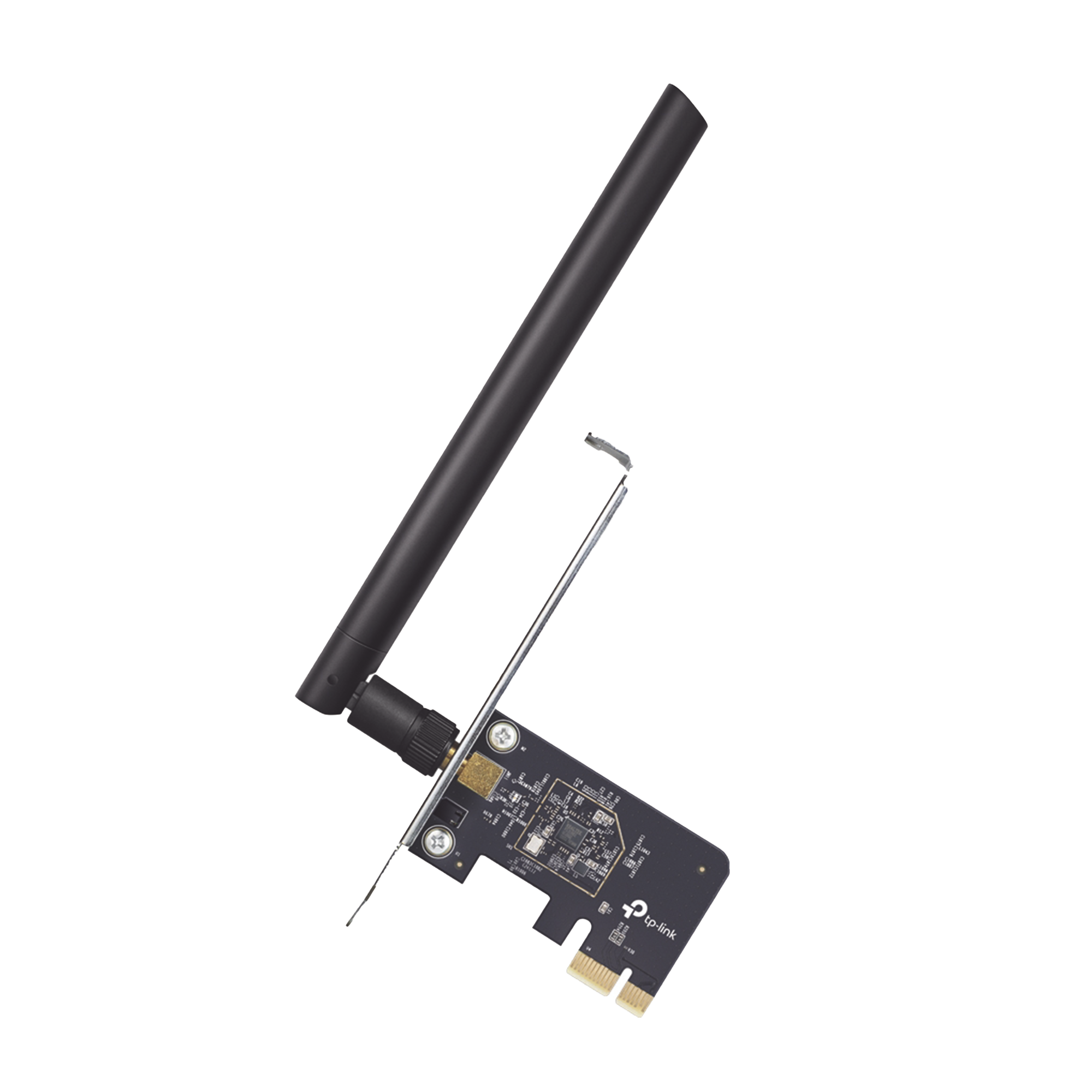 Adaptador PCI inalámbrico doble banda AC 600 Mbps / Antena de alta ganancia / Tecnología MU-MUMO / Seguridad WPA3 / Soporte de perfil bajo y Altura completa