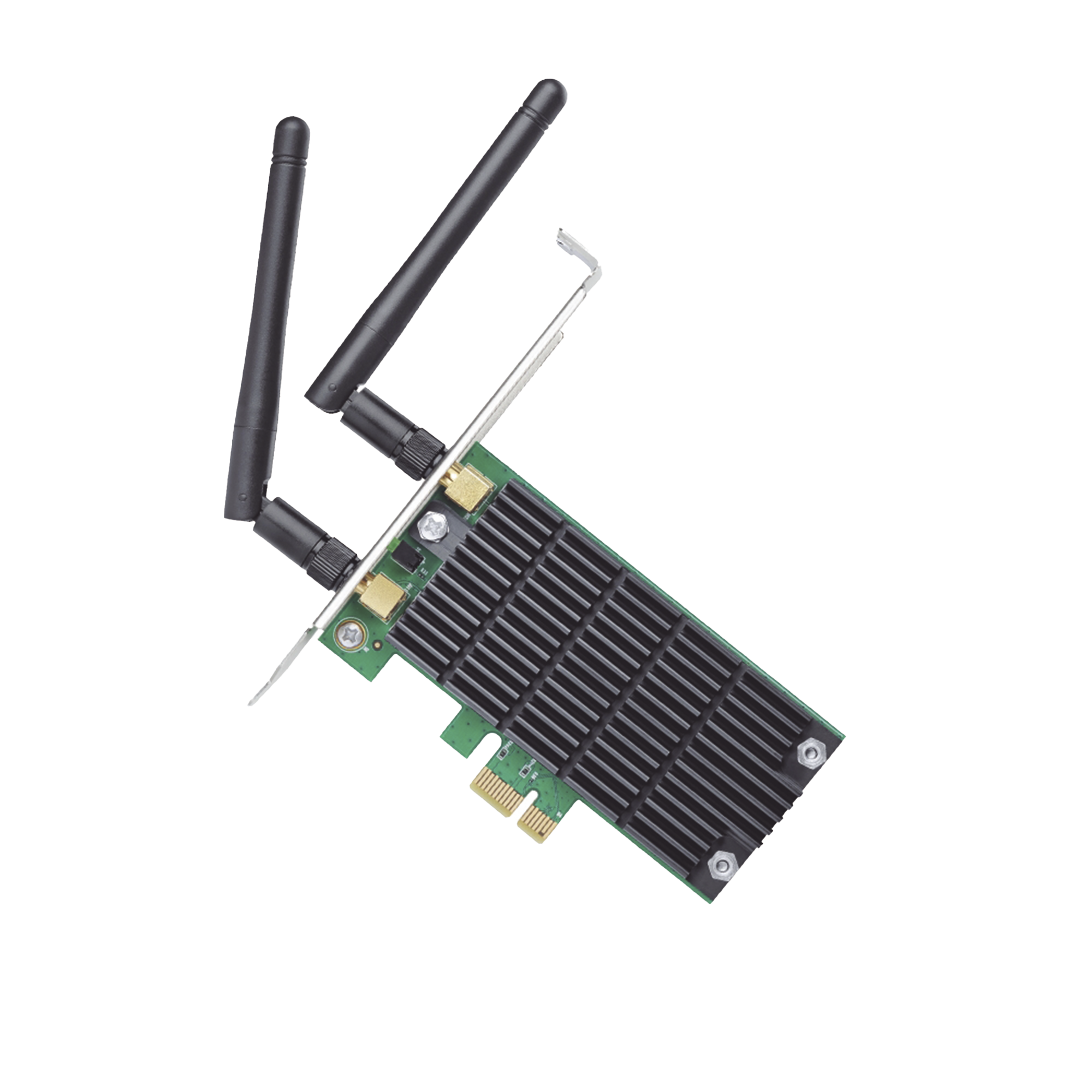 Adaptador PCI inalámbrico doble banda AC 1200 Mbps / Antena de alta ganancia / Tecnología MU-MUMO 2X2 / Soporte de perfil bajo y Altura completa
