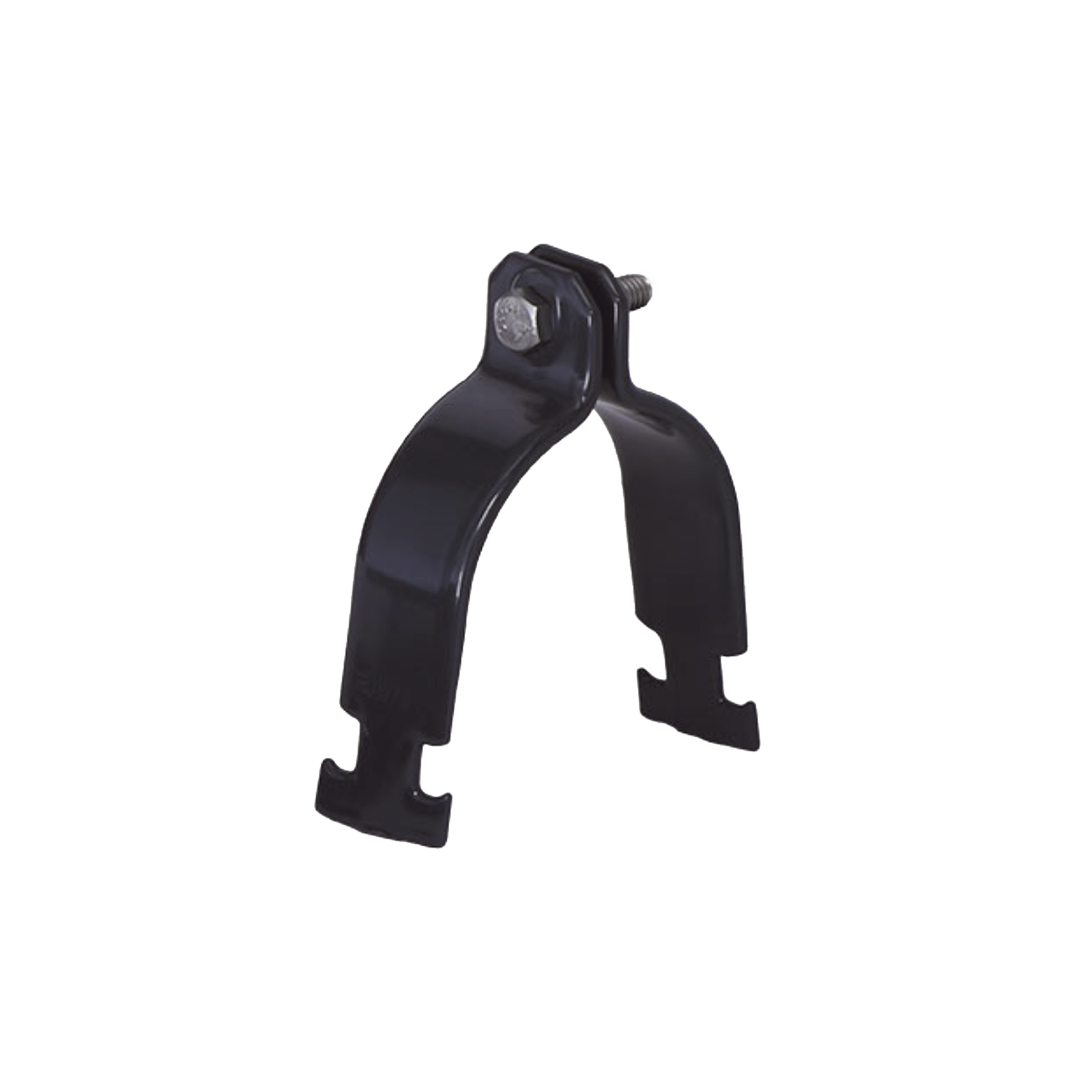 Abrazadera Unicanal con Recubrimiento de PVC de 3/4" (19 mm).