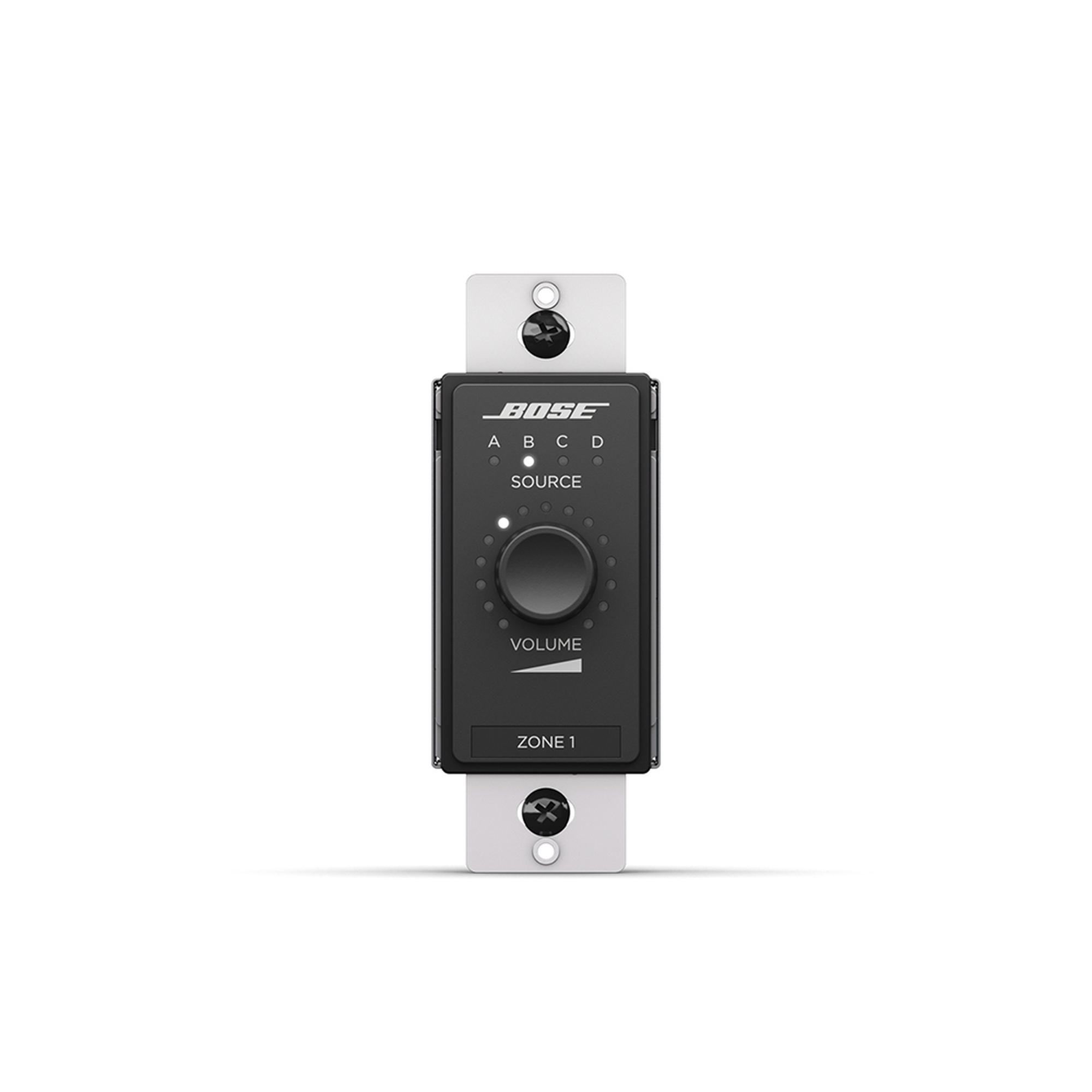 ControlCenter | Controlador de volumen y seleccion de fuente (A/B/C/D) de zona digital | Negro