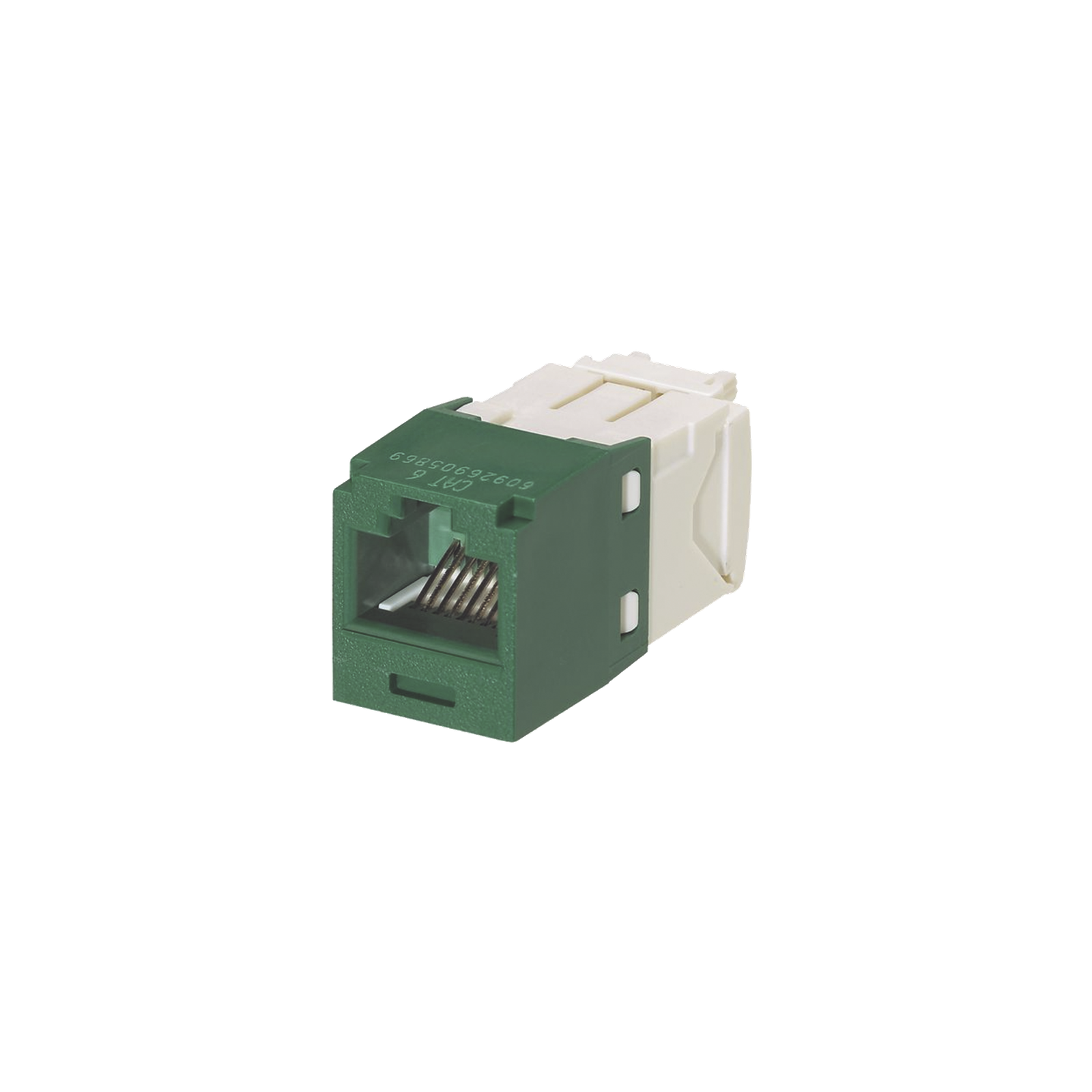 Conector Jack RJ45 Estilo TG, Mini-Com, Categoría 6, de 8 Posiciones y 8 Cables, Color Verde