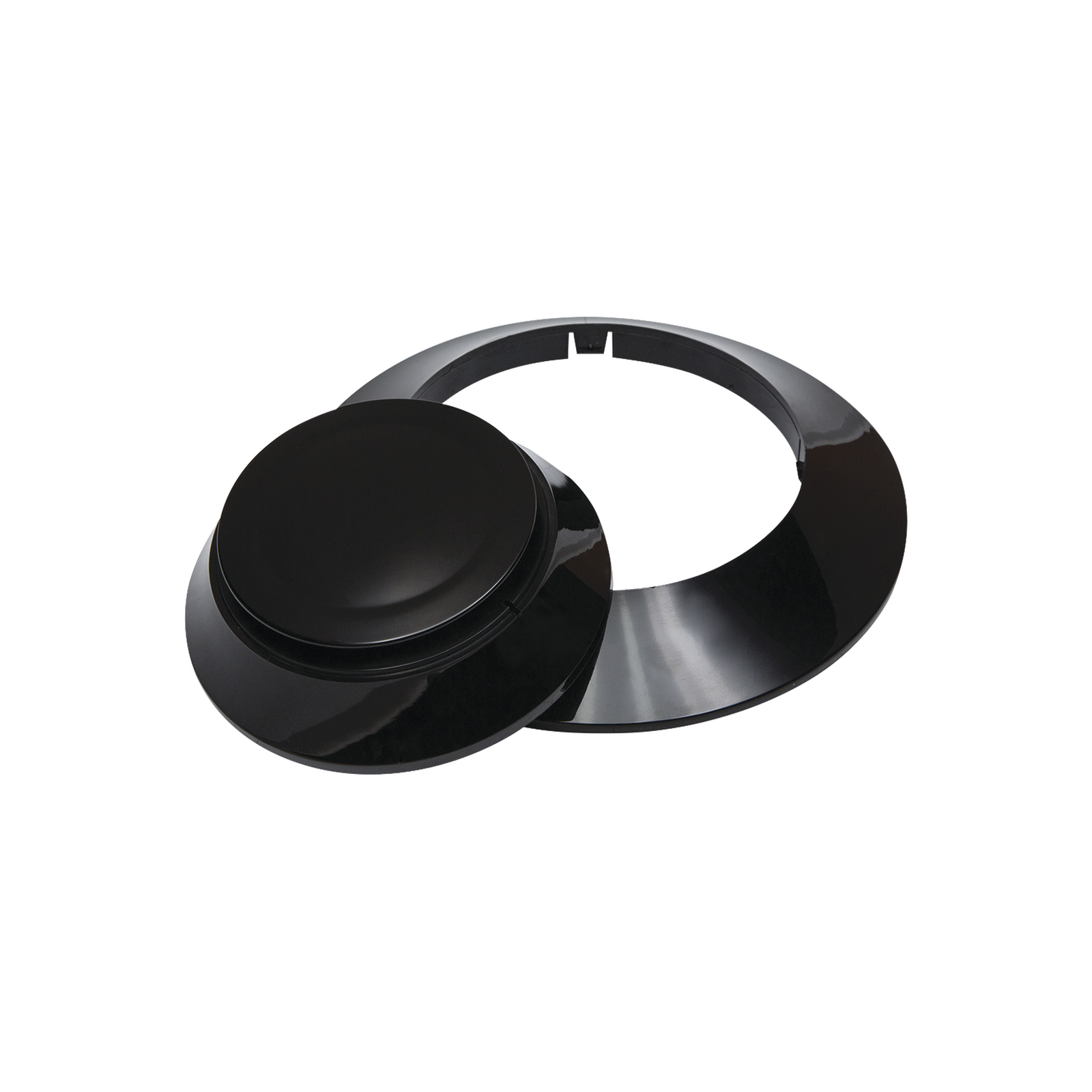 Kit de 10 anillos y 10 cubiertas color negro para nuevos detectores Fire-Lite, IDP y SK.