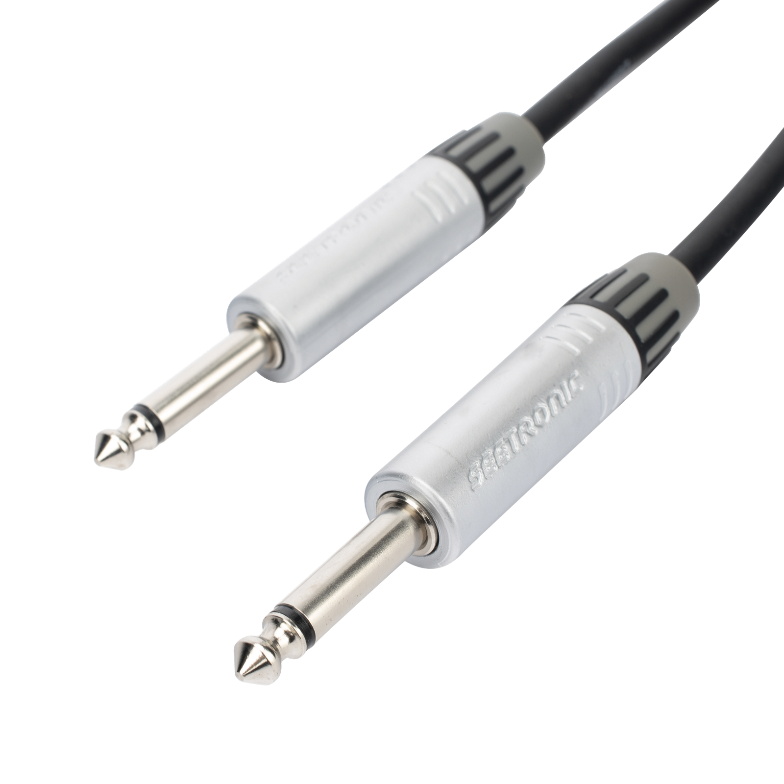 Cable de Audio | Plug 1/4 in a Plug 1/4 in Stereo | Carcasa Cromada | Conectores Seetronic | Longitud 3m