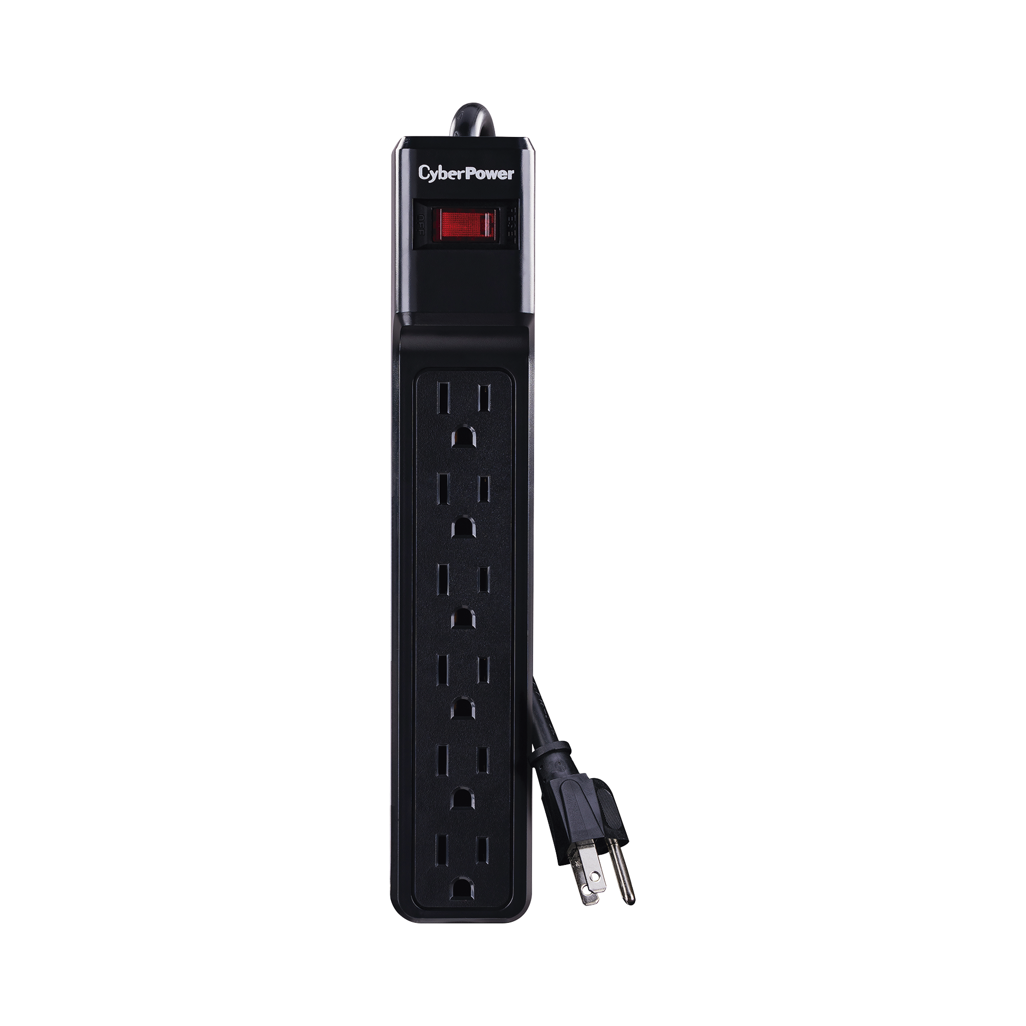 Multicontacto Con Supresor de Picos, Voltaje de Entrada 125 Vca NEMA 5-15P, Con 6 Salidas NEMA 5-15R, 1200 Joules