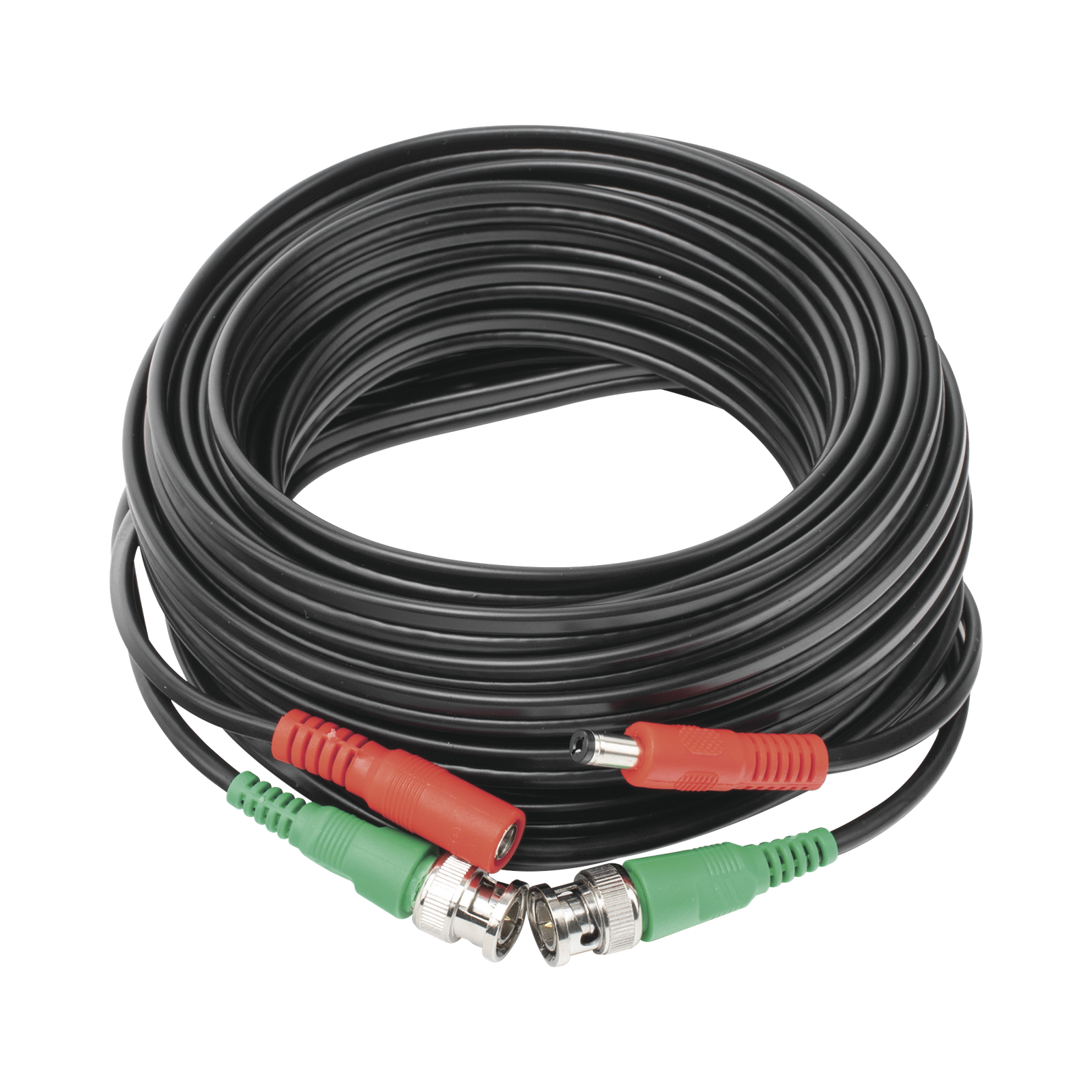 Cable Coaxial (BNC RG59) + Alimentación / SIAMES / 10 Metros (32.81 Pies) / 100% Cobre / Para Cámaras 4K / Uso Interior y Exterior