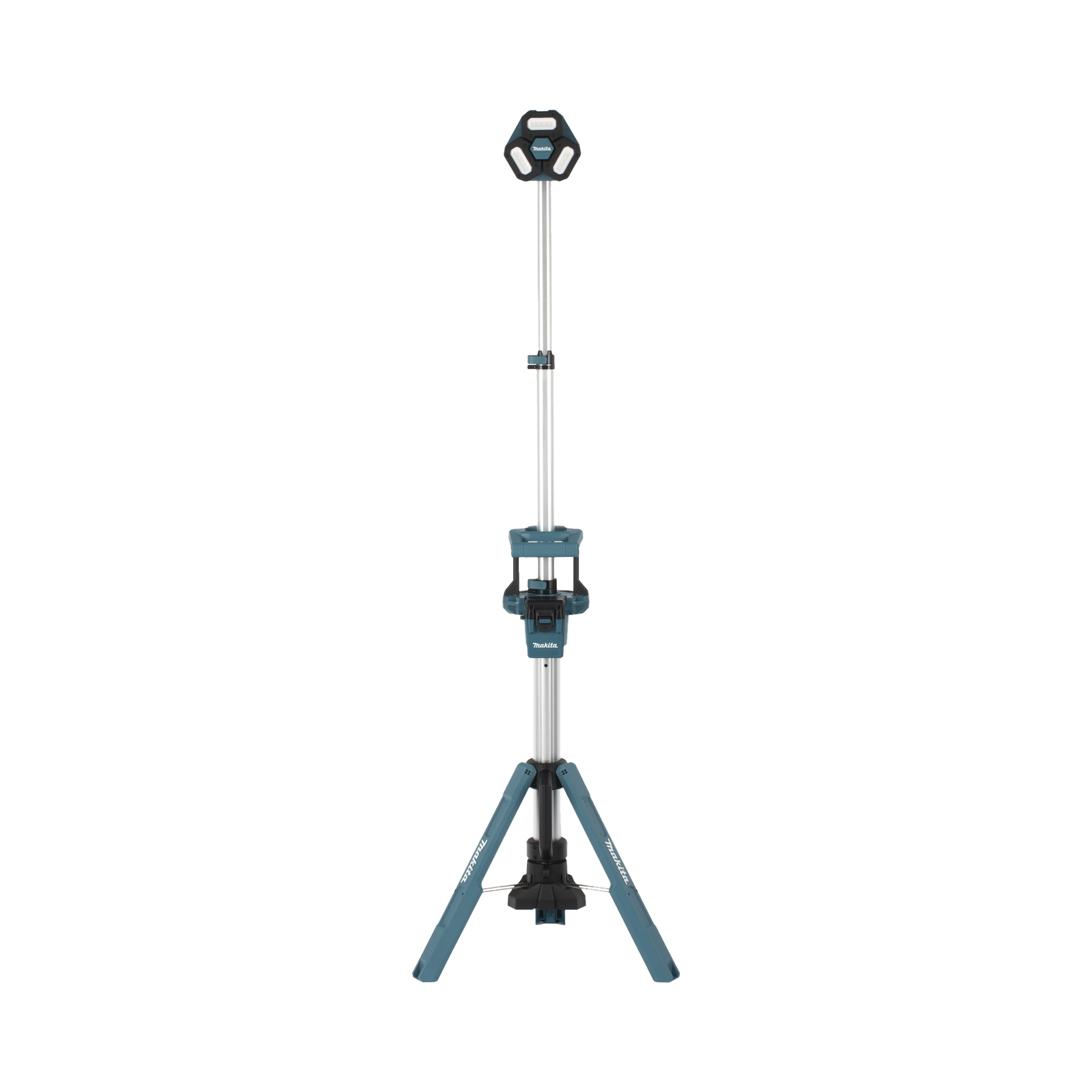 Lampara con Torre para Iluminación Inalambrica con tres Cabezales Multidireccionales , se extiende hasta 2.2 metros, Utiliza batería LXT® Litio‑Ion de 18V.