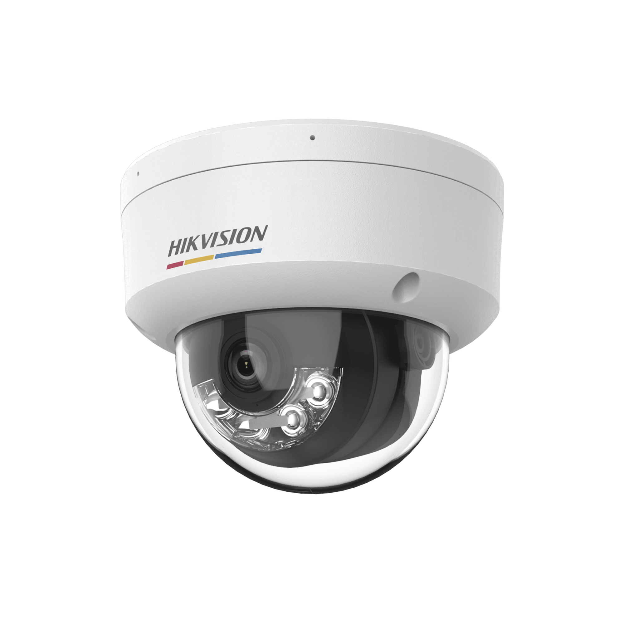 [ColorVu 3.0 + MD 3.0] Domo IP 4 Megapixel / Lente 2.8 mm / 30 mts IR + 30 mts Luz Blanca / Micrófono Integrado / Motion Detection 3.0 / Exterior IP67 / IK08 / WDR 120 dB / PoE / Micro SD