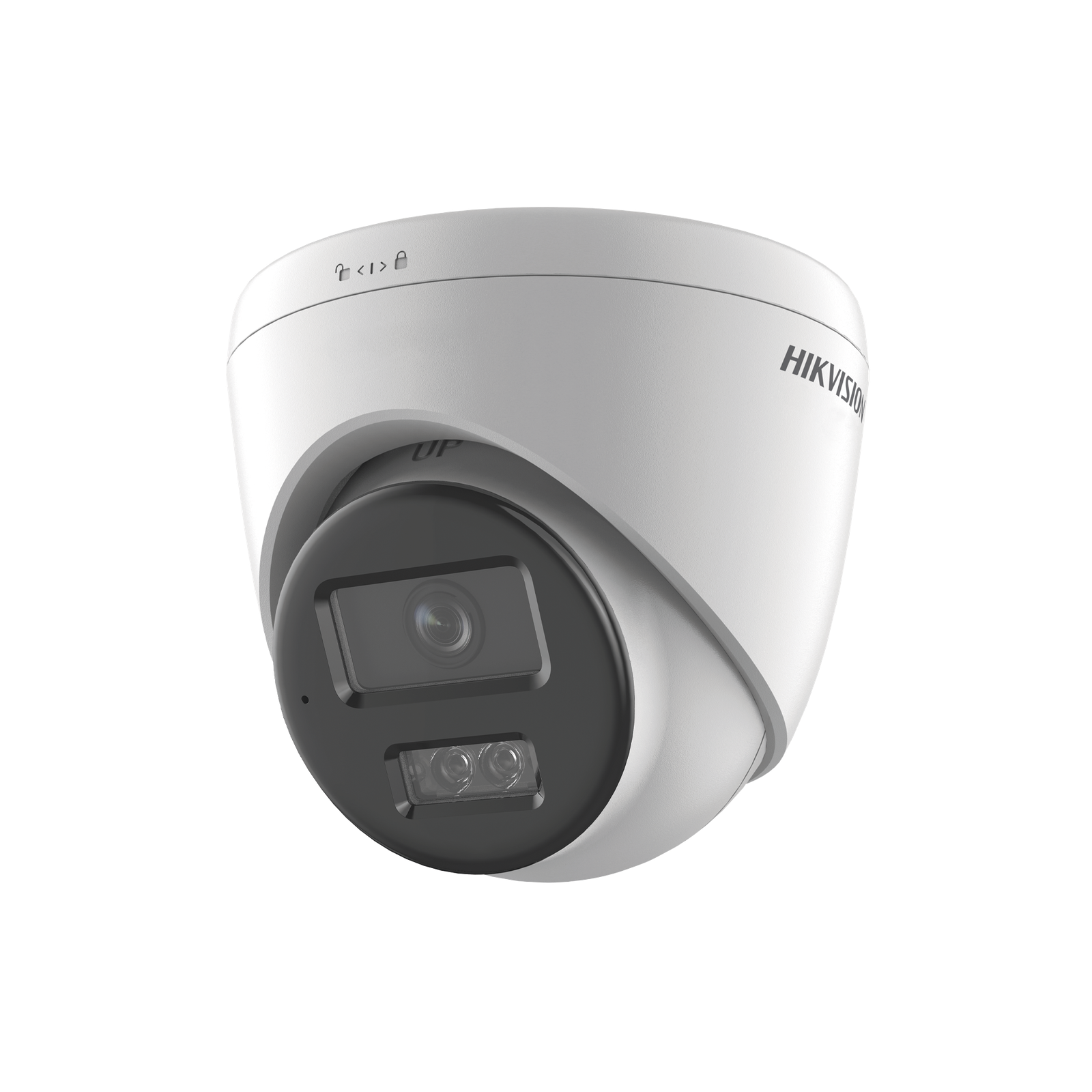 [Dual Light] Turret IP 8 Megapixel (4K) / Lente 2.8 mm / 30 mts IR + 30 mts Luz Blanca / Micrófono Integrado / ACUSENSE Lite / Exterior IP67 / H.265 / PoE / ONVIF / Micro SD