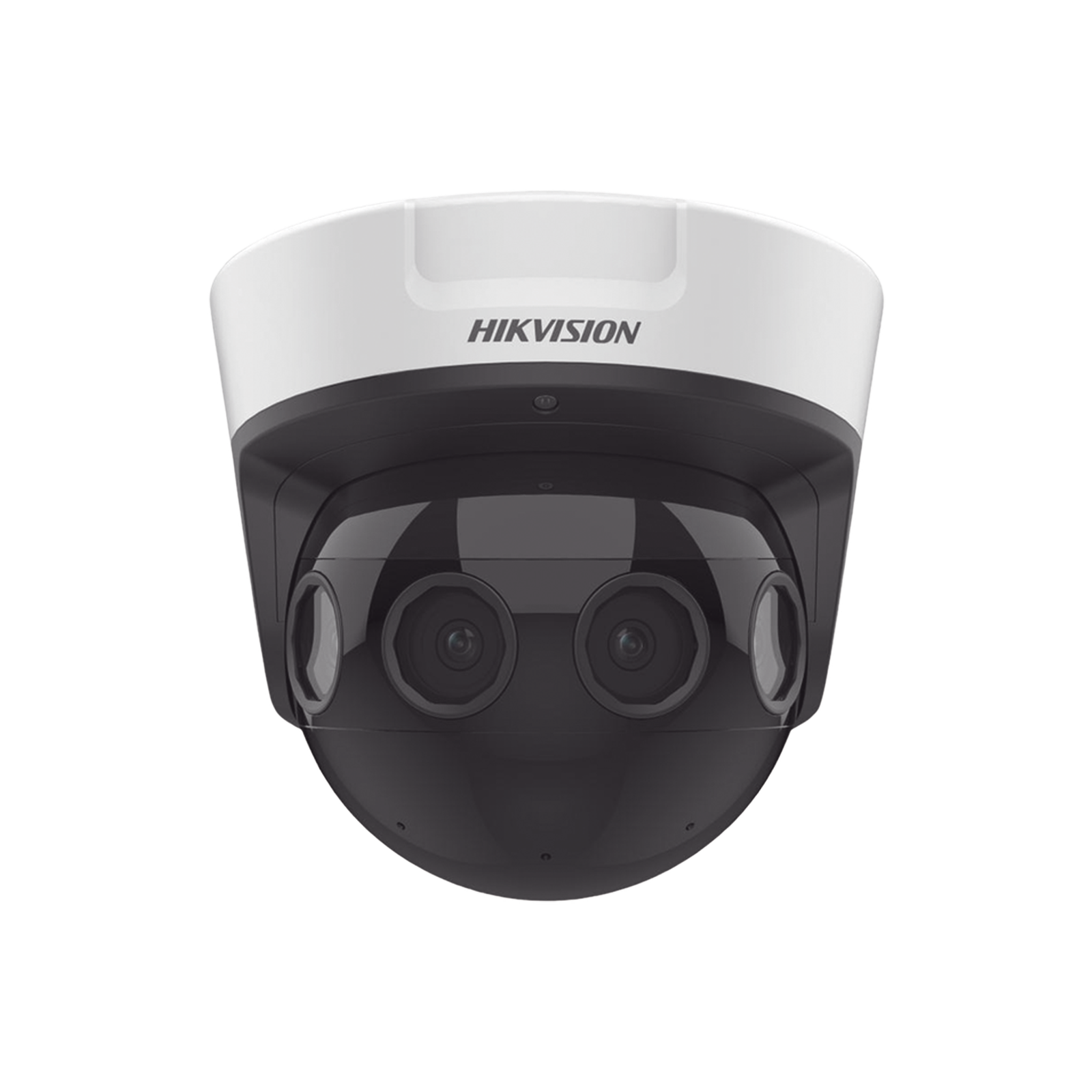 PanoVu Series / Vista Panorámica 180° / 8 Megapixel en Total / 4 Lentes 2.8 mm (2 Megapixel) / 20 mts IR EXIR / Exterior IP67 / IK10 / 12 Vcc / PoE+ / MicroSD