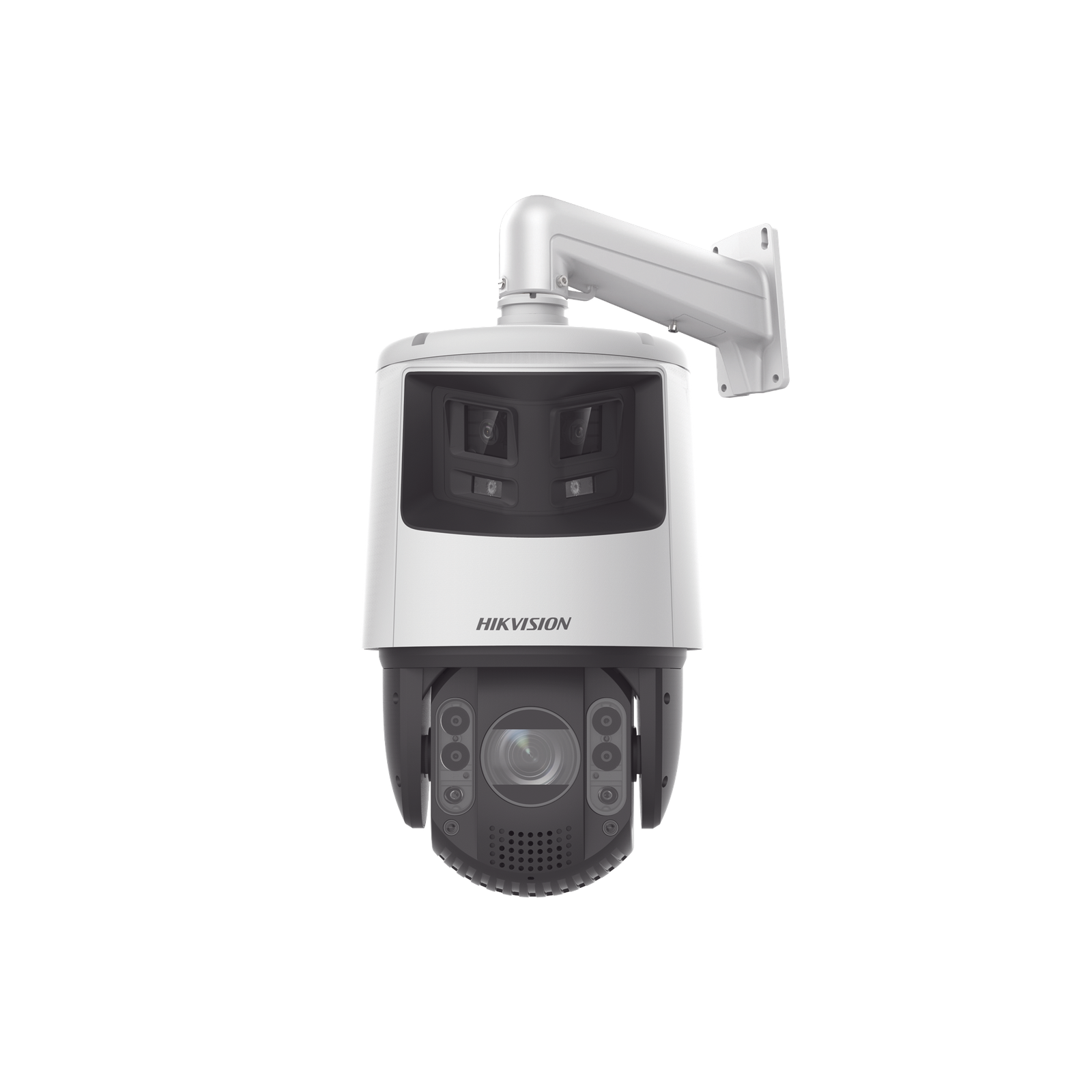 [TandemVu] PTZ IP 4 Megapíxel con Cámara Panorámica 6 Megapíxel / 32X Zoom / 200 mts IR / 30 mts Luz Blanca / ACUSENSE / IP66 / Alerta Audible y Luz Estroboscópica / Autoseguimiento / Hi-PoE / Alarmas I/O / Ultra Baja Il