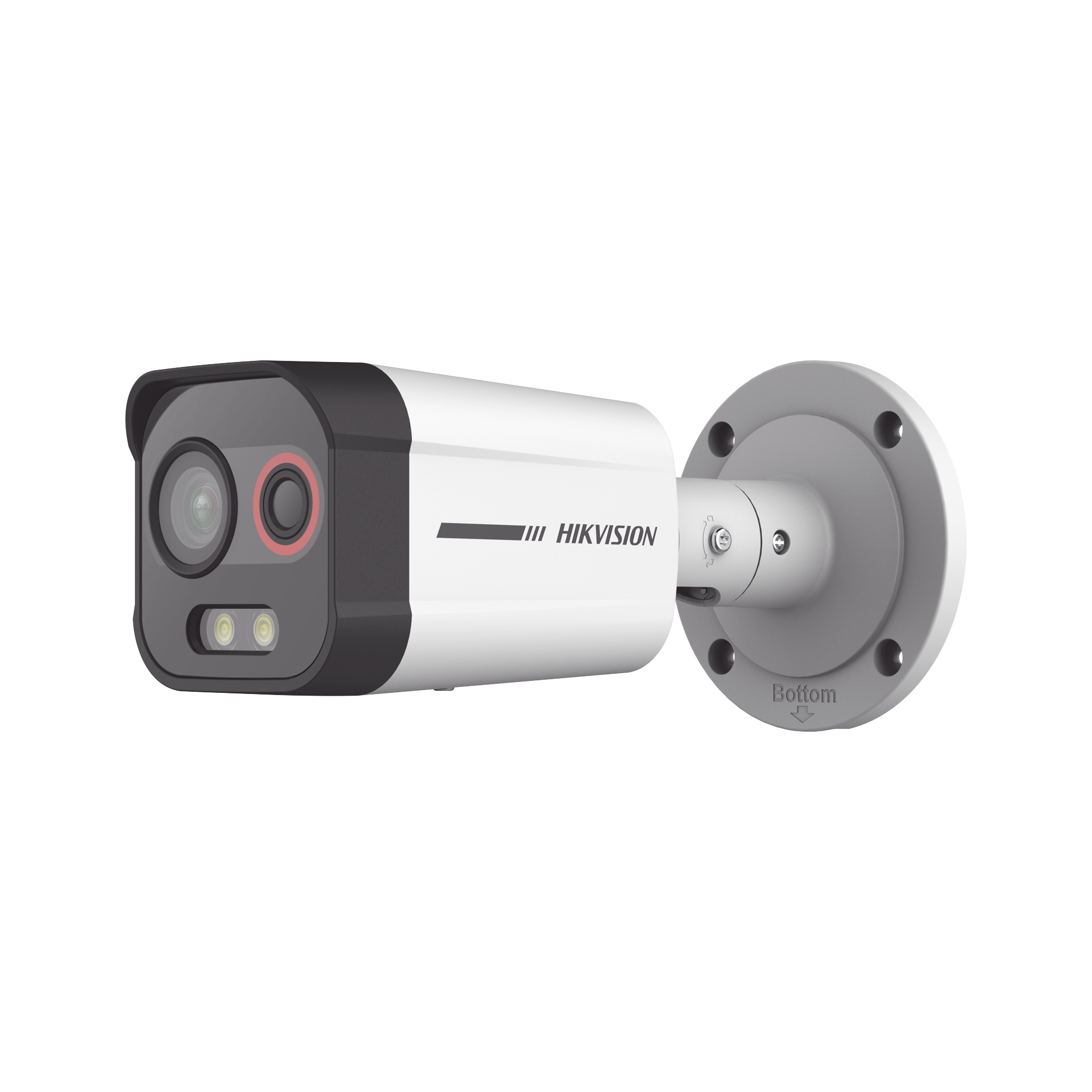 Cámara Bala IP Térmica y Óptica Biespectral / Análisis de Video (VCA) para Protección Perimetral / Clasifica Vehículo y Humano / Térmica 96 x 72 / Óptica 4 MP ColorVu / IP67 / micro SD de 256 GB/ PoE