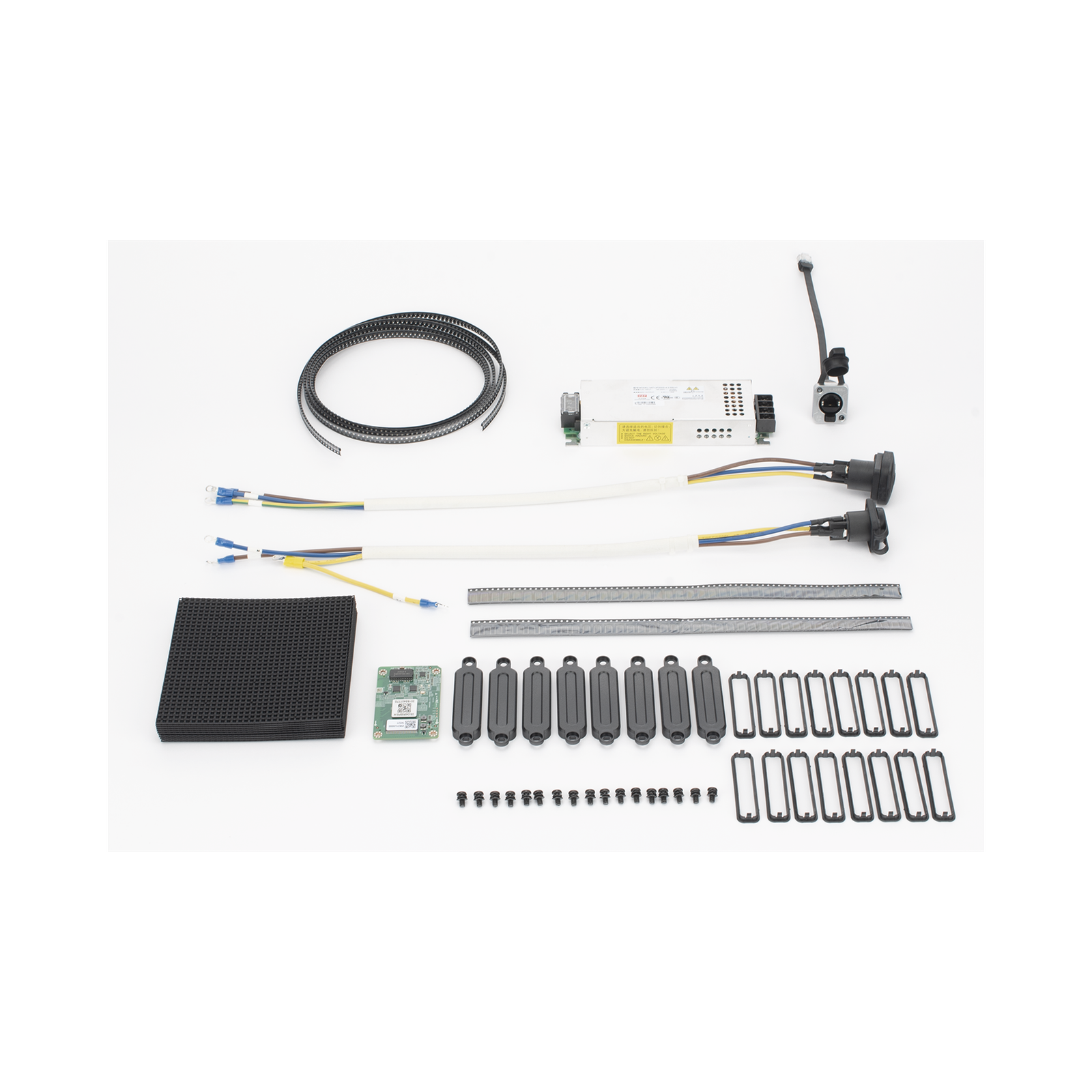 Kit de Refacciones/Accesorios para Paneles LED Hikvision de Renta 3.9mm / Compatible con Paneles de 500 mm x 1000 mm