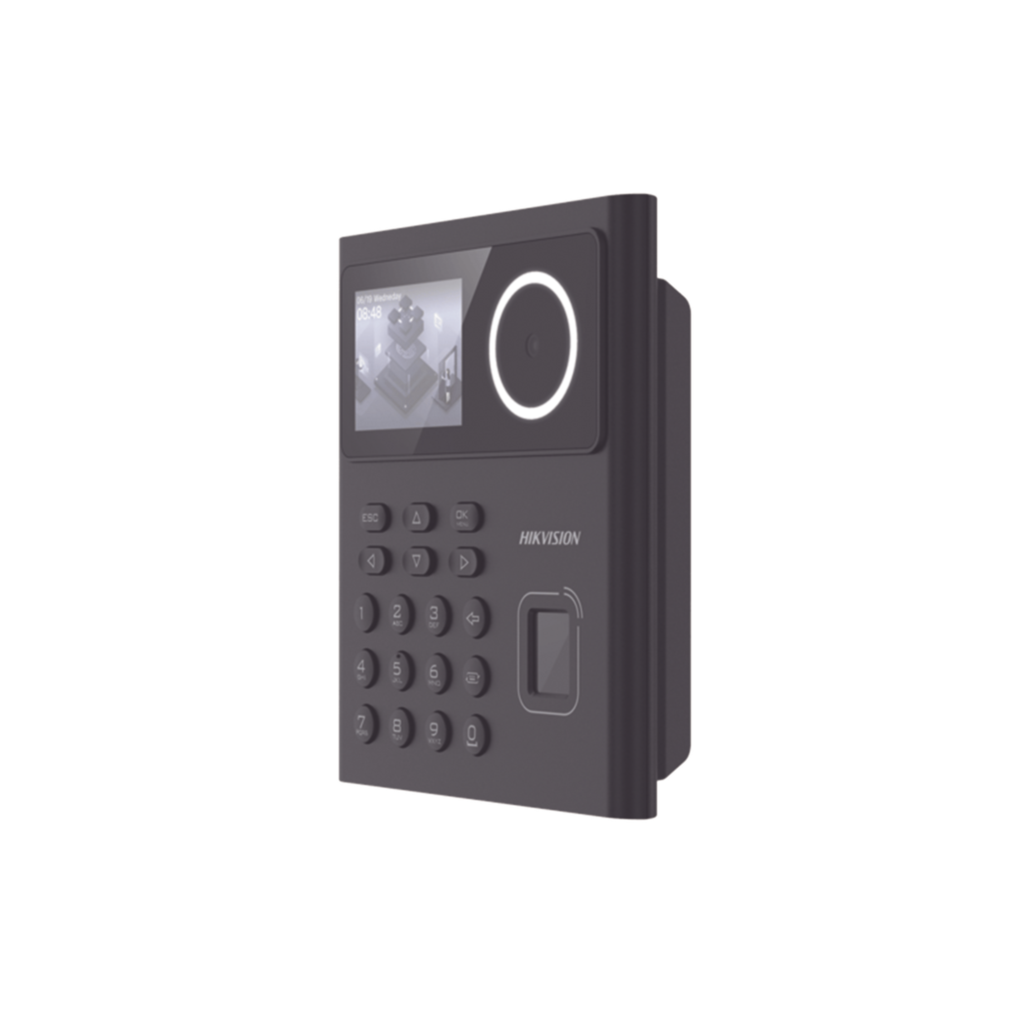 Terminal Min Moe WiFi con Batería de Respaldo / Administrable por Smartphone o Nube /  Acceso y Asistencia /  Huella, Facial y Tarjetas MIFARE /  500 rostros y 1,000 Huellas y Tarjetas / Detección de Cubrebocas / HikConnect / HIK-IA