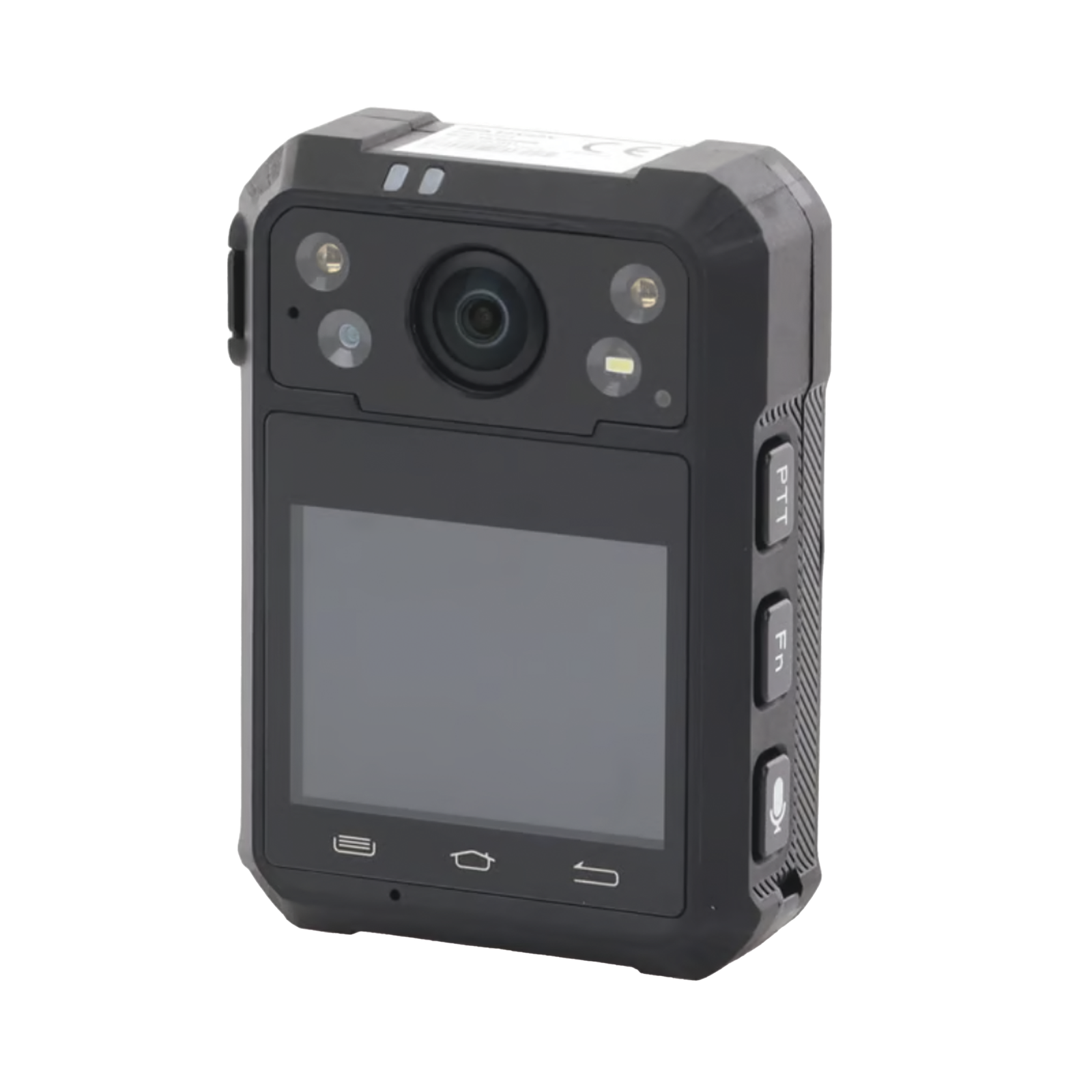 Body Camera Portátil / Grabación a 1920 × 1080p / Pantalla Frontal 1.77" TFT / Conexión Remota 4G / WiFi / GPS / Fotos de Hasta 40 Megapixel / IP68 / H.265 / 128 GB de Almacenamiento / Microfono Integrado