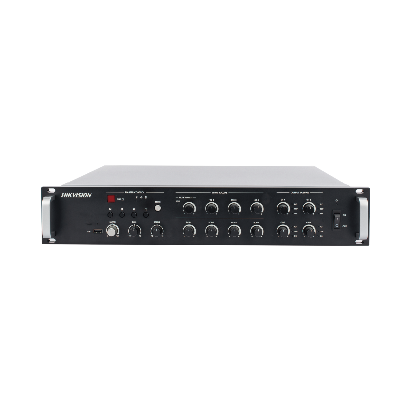 Amplificador de Red | 4 Zonas de 250W | 100V/70v | Calendarización de eventos | Biblioteca de Materiales de Audio | Entrada de Alarma |