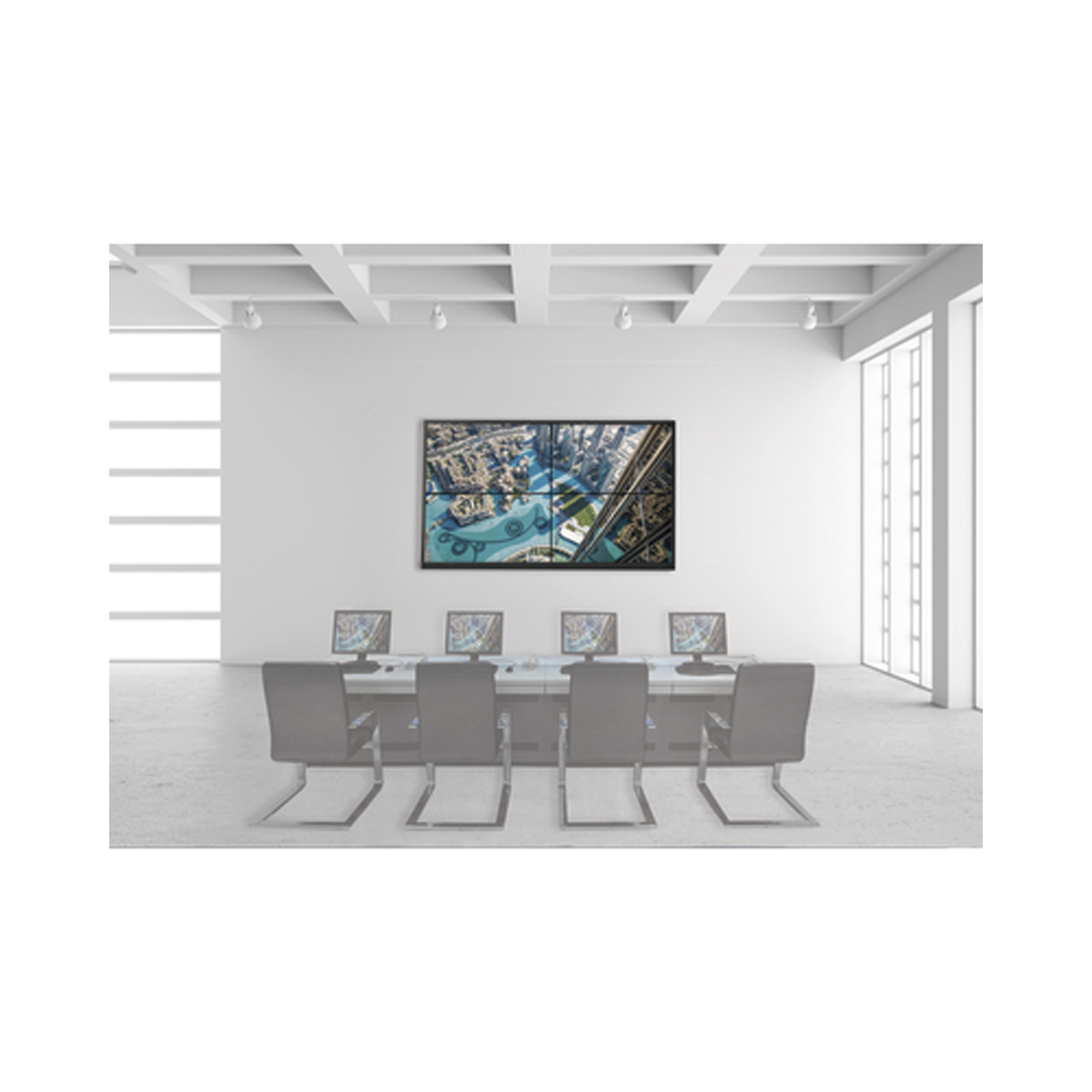 Kit Videowall 2X2 / Incluye 4 Pantallas de 46" / Decoder / Base de Pared / Accesorios de Instalación