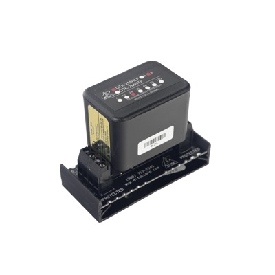 Protector Modular 24 V / 2 Pares / Base Desmontable / Snap-Track / Paneles de Incendio y Alarma