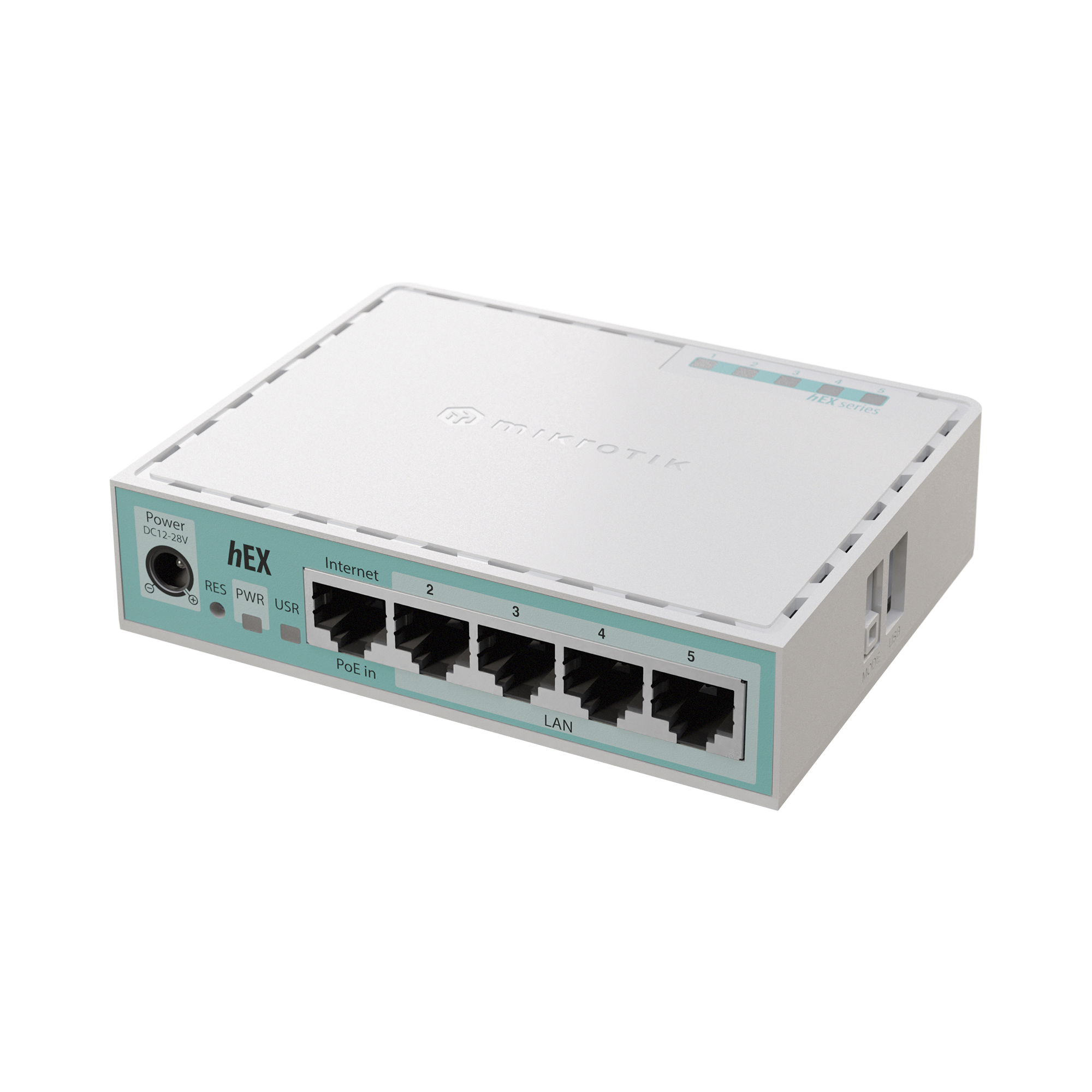 (Hex Version 2024) Router con 5 Puertos Gigabit Ethernet, 1 Puerto USB / CPU ARM Doble Nucleo/ RAM 512 MB/ Balanceo de Cargas