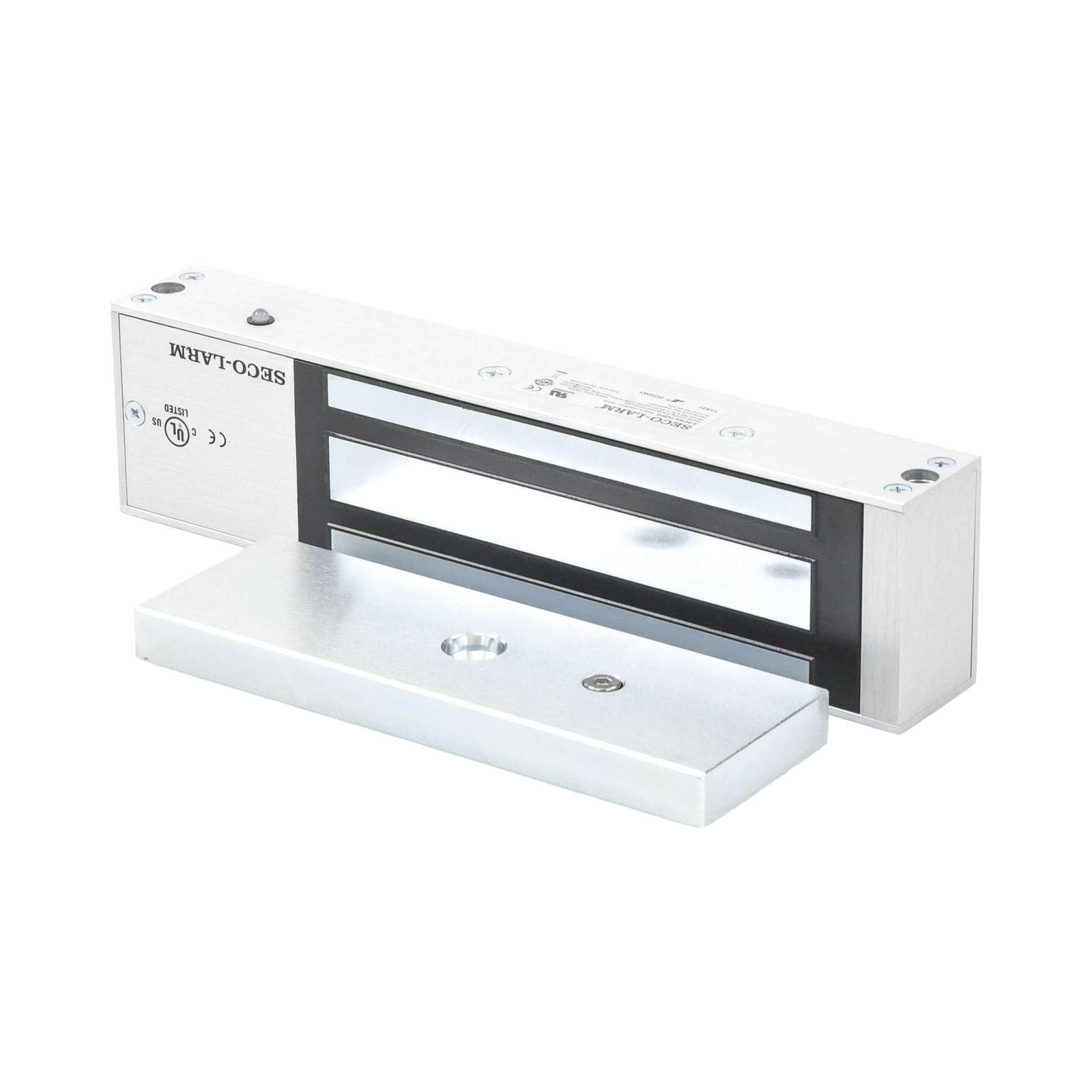 Chapa Magnética de 1200 Lbs / Sensor de Adherencia / Uso en Interior/ LED Indicador / Alimentación 12/24 Vcd Seleccionable / Sin Magnetismo Residual / UL
