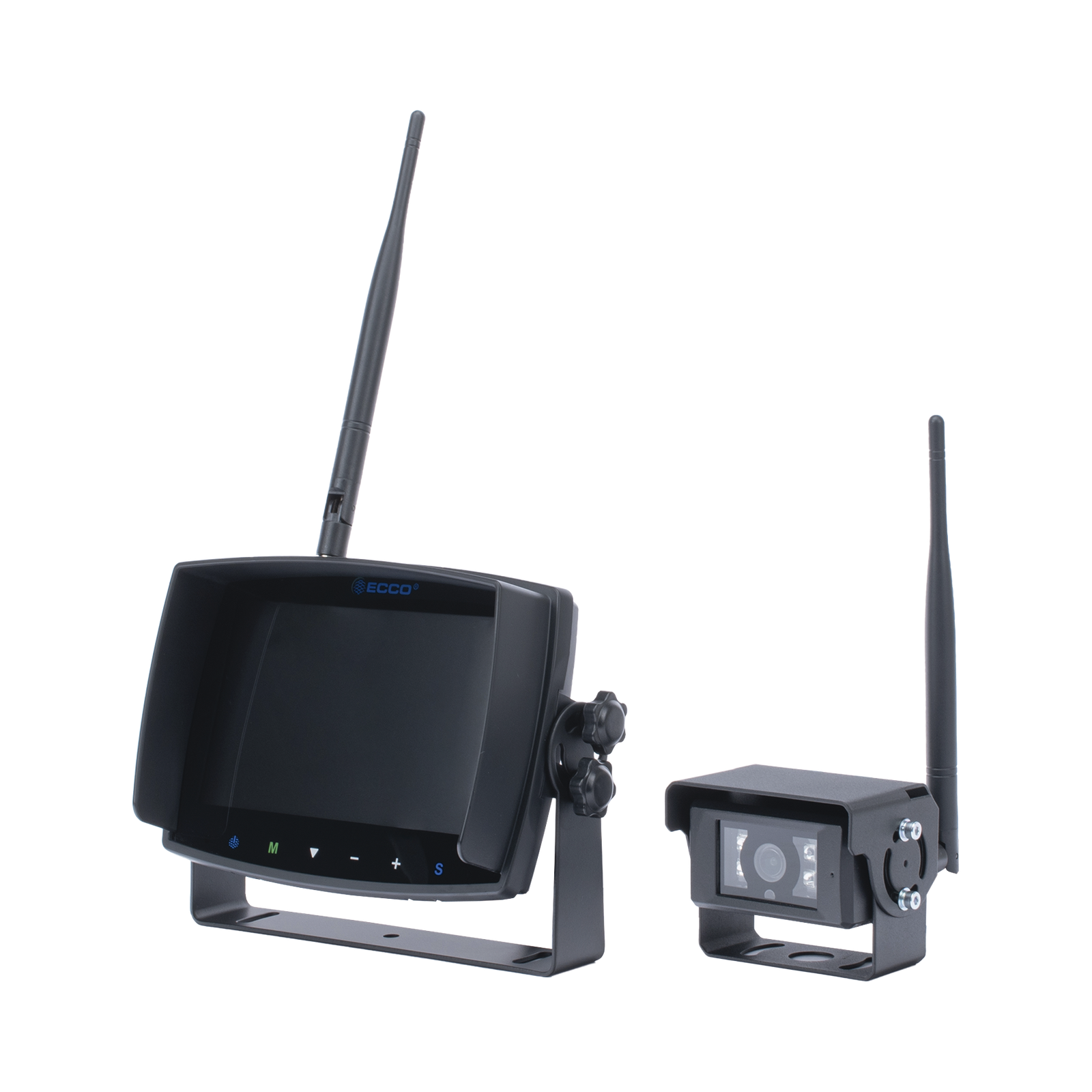 Sistema inalámbrico de reversa con cámara infrarroja y monitor de 7" táctil
