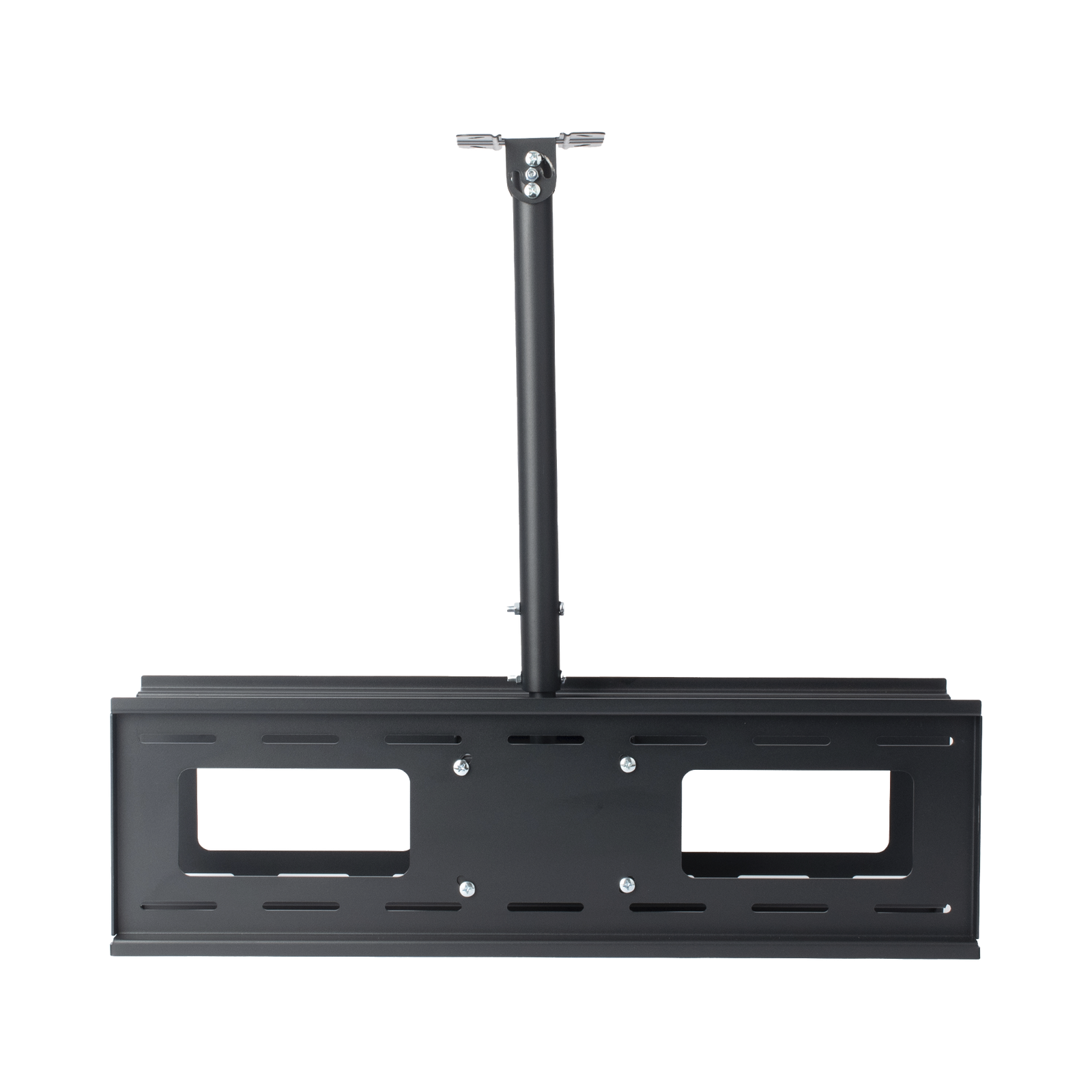 Montaje de Techo Universal Doble para Monitores de 32 a 65" / Soporta hasta 60 kg x pantalla  / Vesa 600 x 400/  Acero / Montaje Telescopico de 50 cm hasta 90 cm