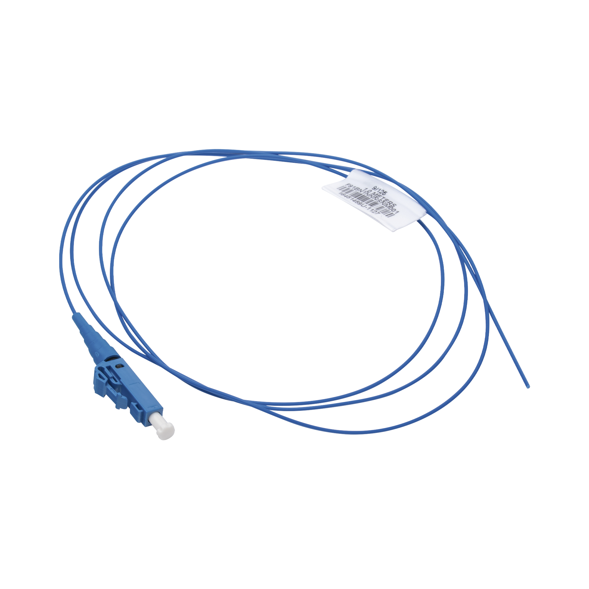 Pigtail de Fibra Óptica LC Simplex, Monomodo OS2 9/125, 900um, Color Azul, 1 Metro (3.28 Pies)
