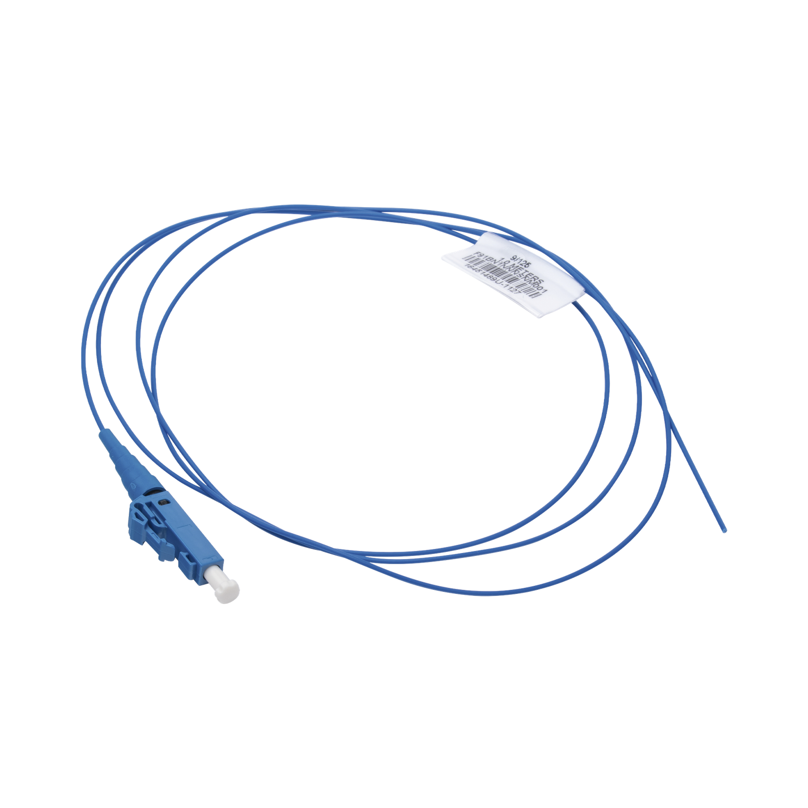 Pigtail de Fibra Óptica LC Simplex, Monomodo OS2 9/125, 900um, Color Azul, 2 Metros (6.56 Pies)