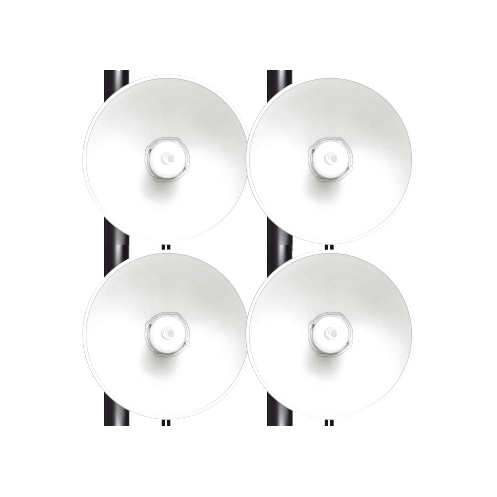 Kit de 4 radios FORCE4625 de alto DesempeÃ±o / Wi-Fi 6E / Hasta 1 Gbps / 5925 - 7125 MHz / Antena Integrada 25 dBi