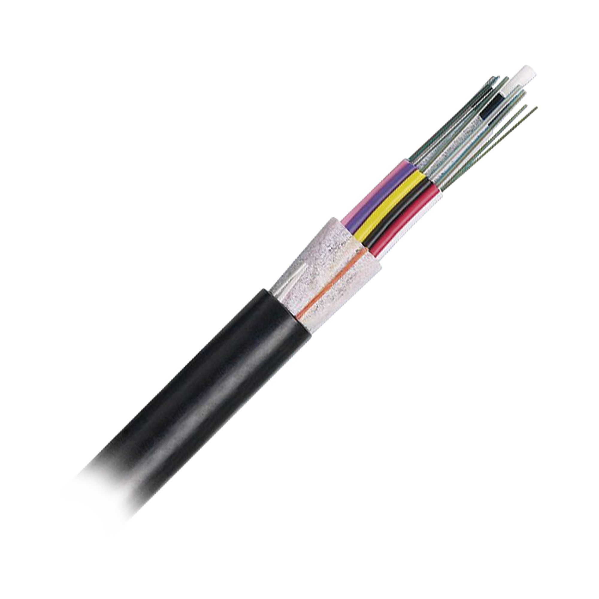 Cable de Fibra Óptica 6 Hilos, OSP (Planta Externa), No Armada (Dieléctrica), MDPE (Polietileno de Media Densidad), Multimodo OM4 50/125 Optimizada, Precio Por Metro