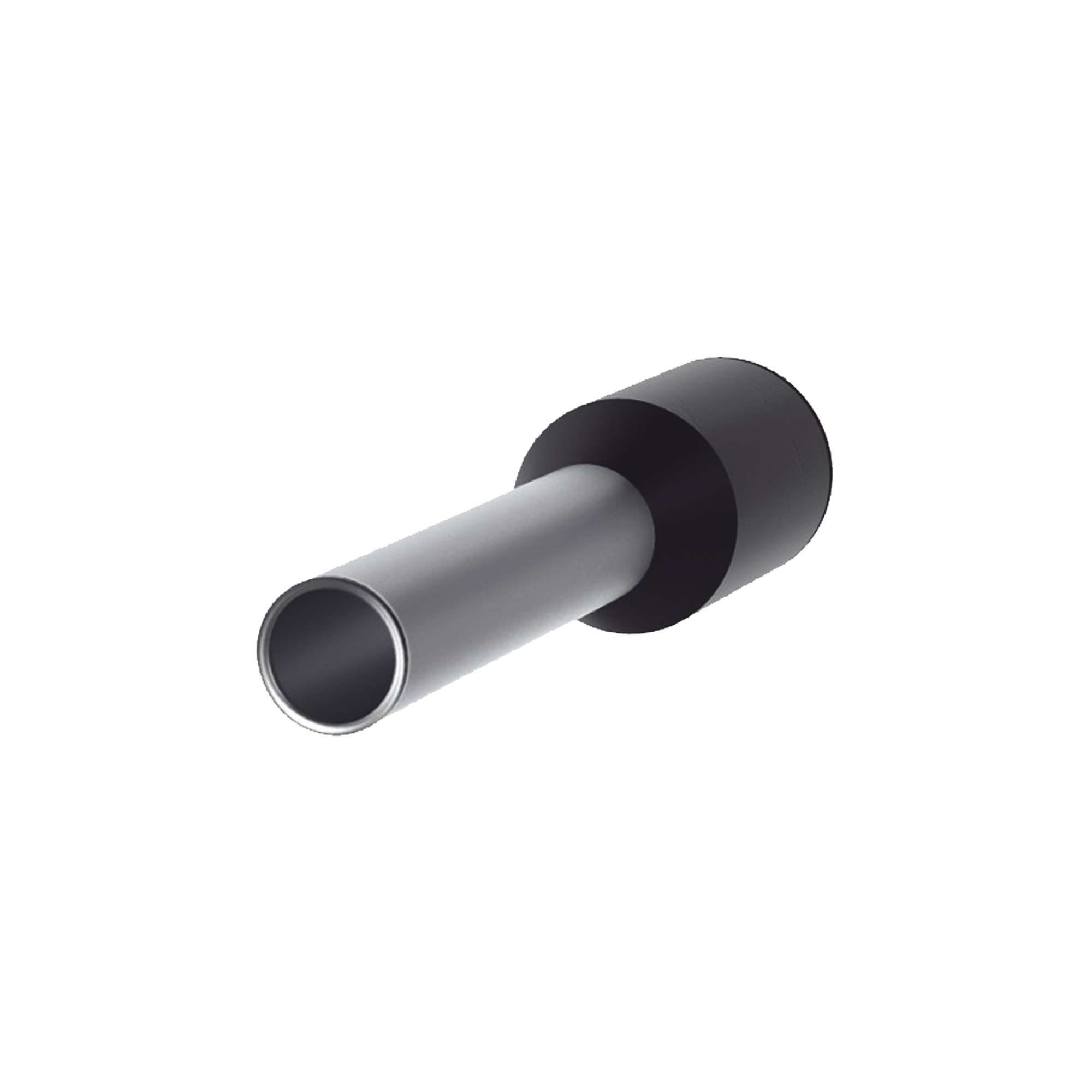 Ferrule Aislado PAN-TERM para Cable 16 AWG, Largo 16.5mm, DIN Color Negro. Paquete 500 Piezas