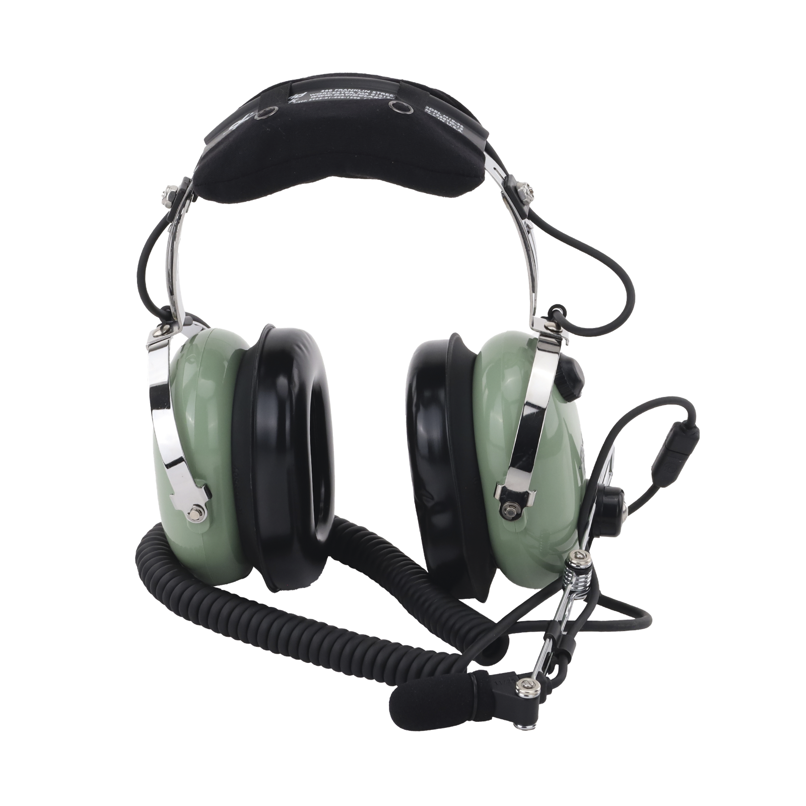 Auriculares de aviación, con micrófono, sobre la cabeza, helicóptero