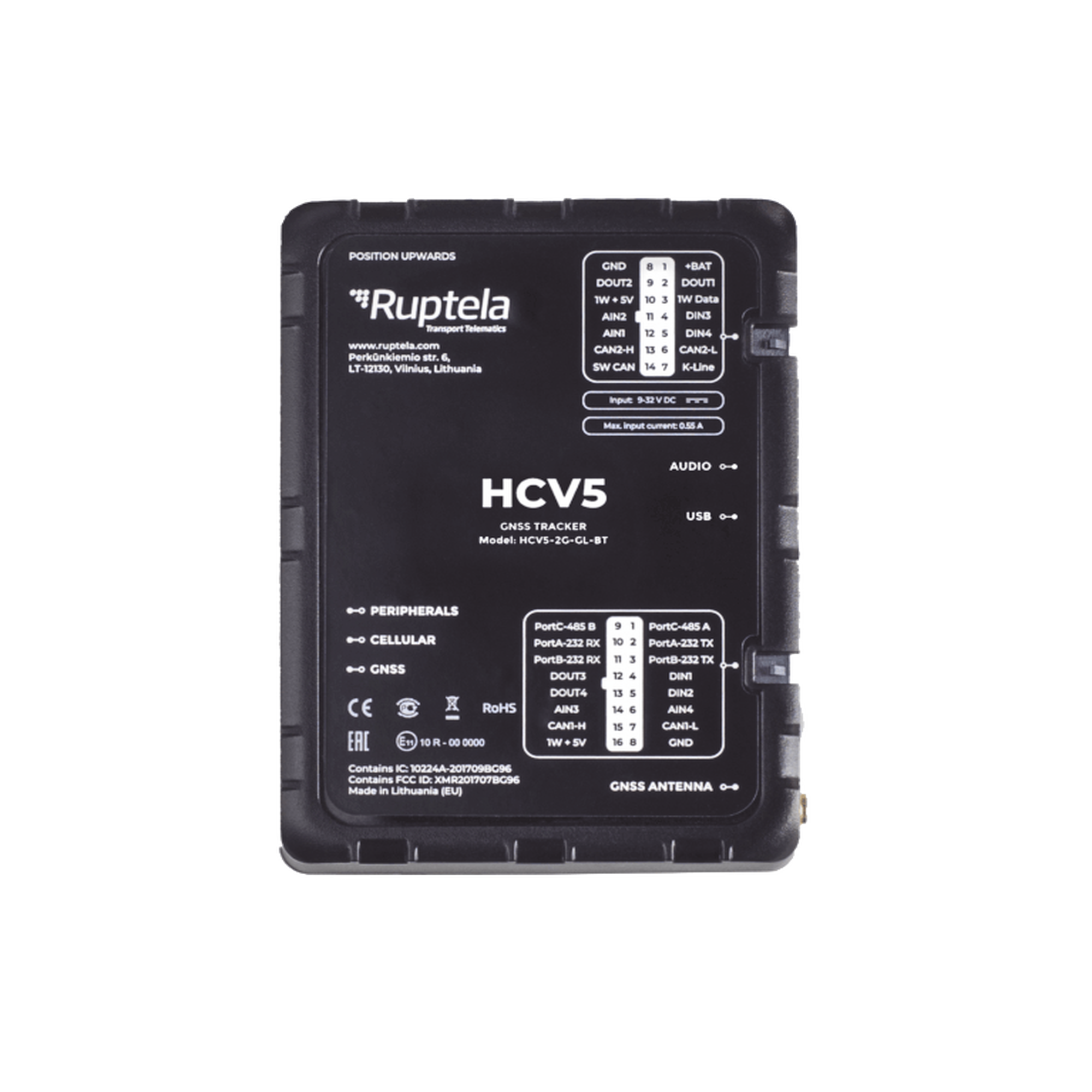 Localizador 4G LTE Obtenga información de la computadora del vehiculo lectura CAN, OBD y LCV / Sensores Bluetooth / Vehiculos ligeros / Vehiculos pesados  / RS485 / RS232 / Análogico / RFID