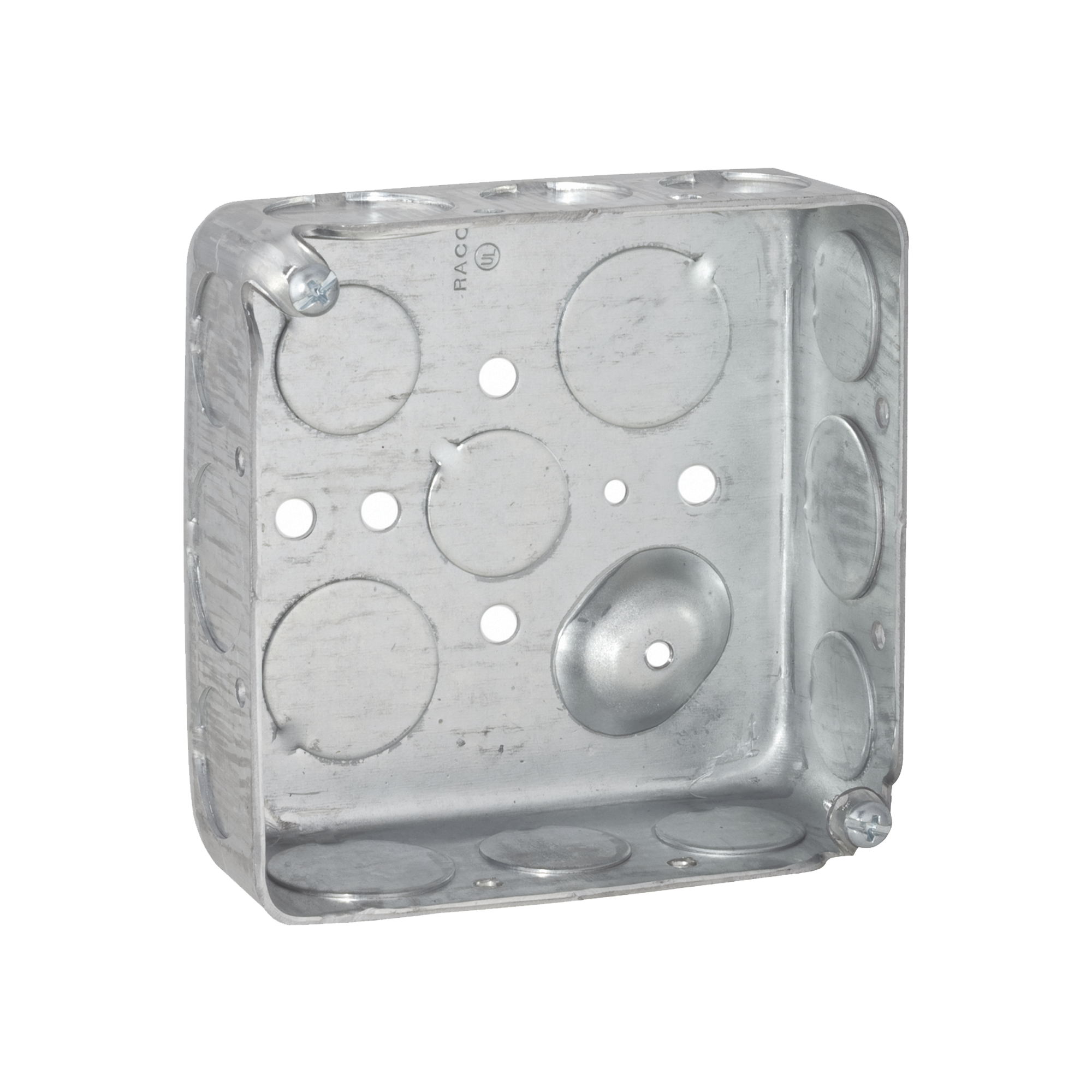 Caja Cuadrada 4 x 4"/ Profundidad 1- 1/2"/ Cuenta con 11 Entradas de 1/2" y 6 de 3/4"..