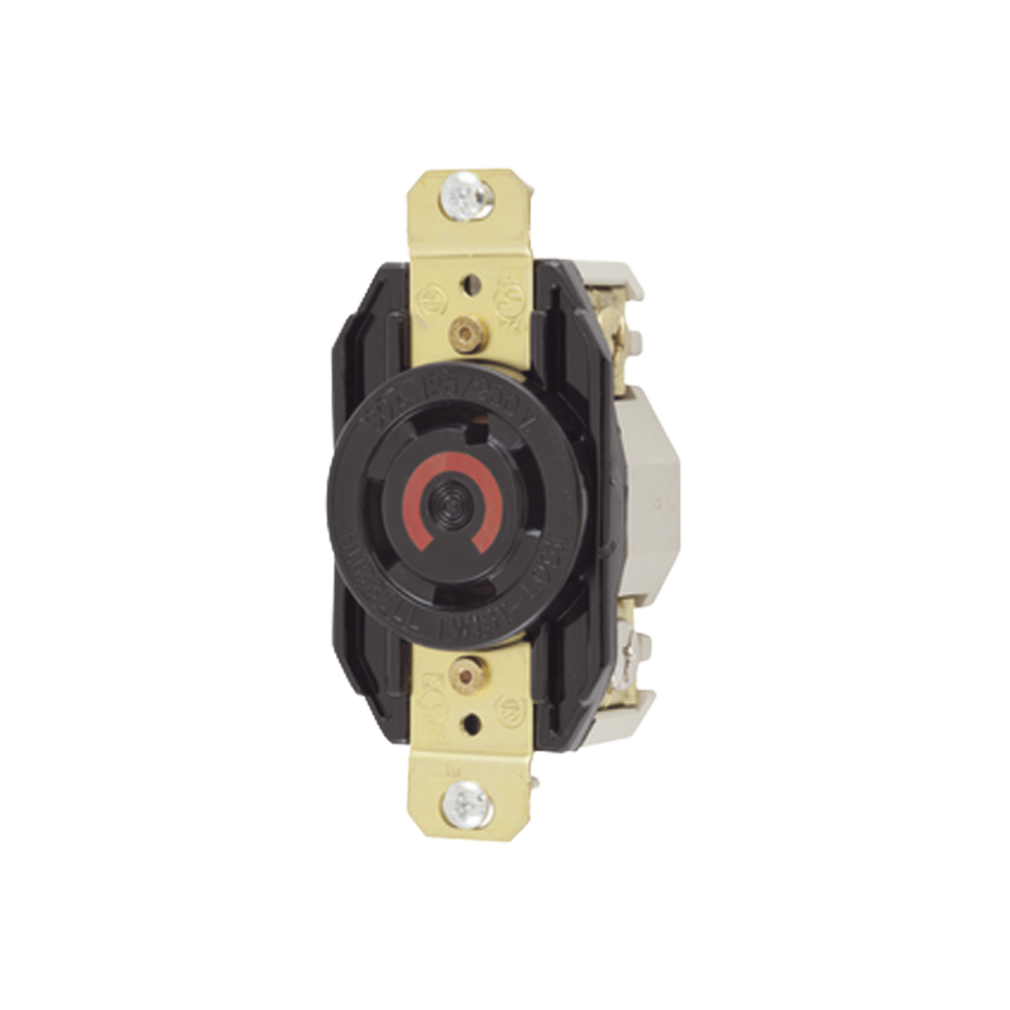 Receptáculo con Bloqueo de Media Vuelta Industrial 30 a 125/250 V CA / 3 Polos 4 Hilos / Nema L14-30R.