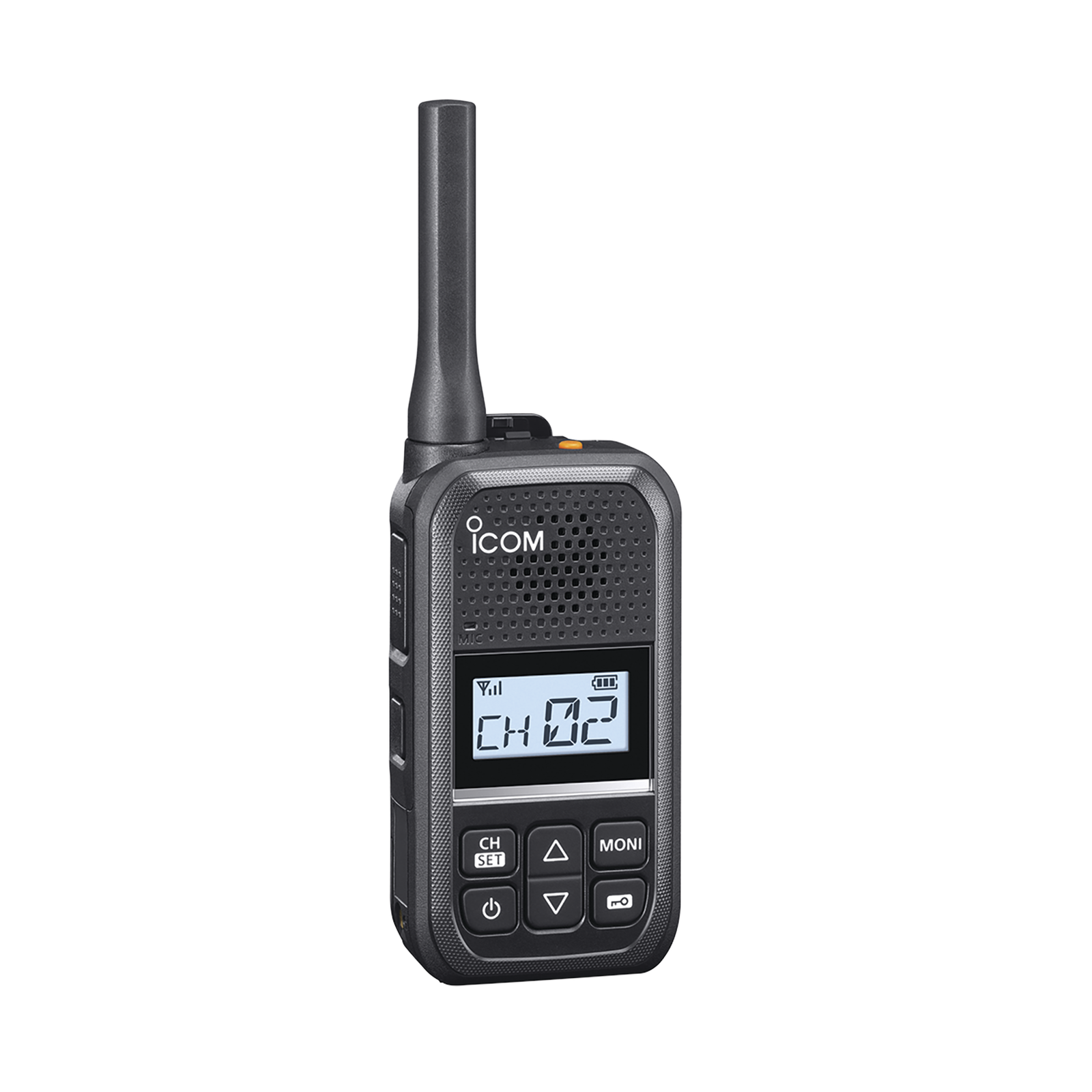 Radio Portátil Analógico UHF ICOM IC-F200 / 2W / 16 Canales / 450-470 MHz / IP54 / MIL-STD810 / Audio 600 mW / USB-C