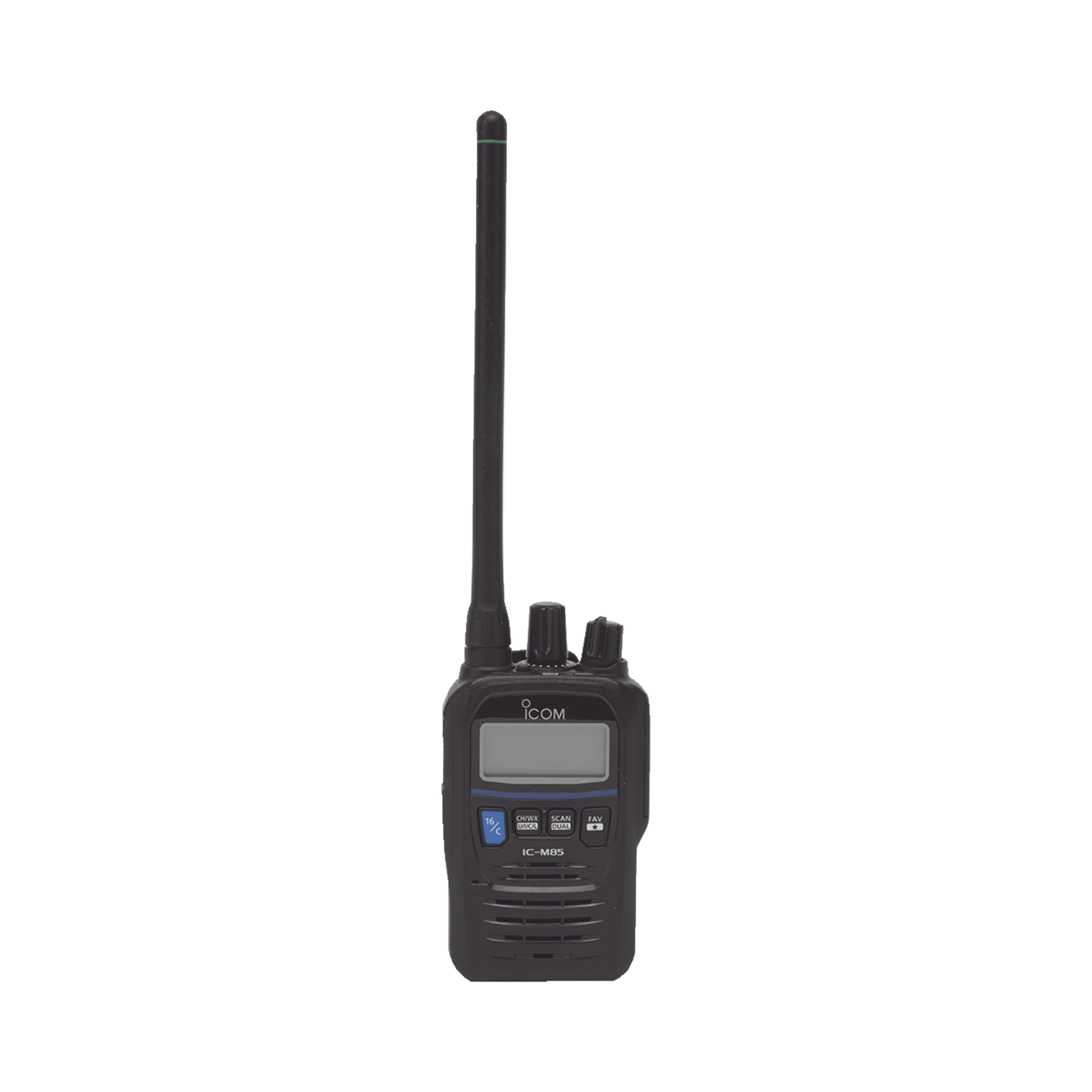 Radio VHF Portátil, Intrínsicamente Seguro, 5 W de Potencia de RF, Certificado UL, Opción de Uso en Mar y Tierra, Funciones de Emergencia, IP67 y MIL-STD-810G, 11 horas de duración de batería