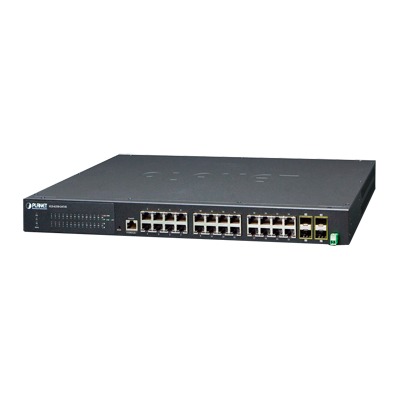 Switch Capa 3 Industrial de 24 puertos 10/100/1000T + 4 puertos 1000X SFP