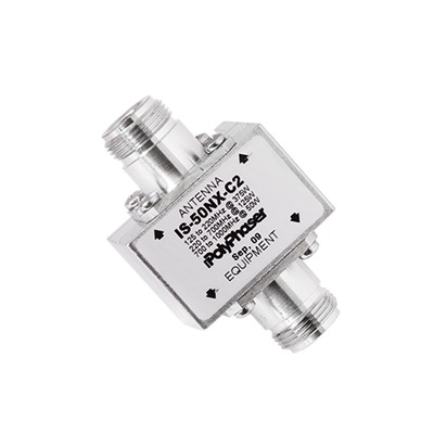 Protector Coaxial RF / 125-1000 MHz / 50 Ω / Conectores N Hembra / Ceja Lateral / 50 kA