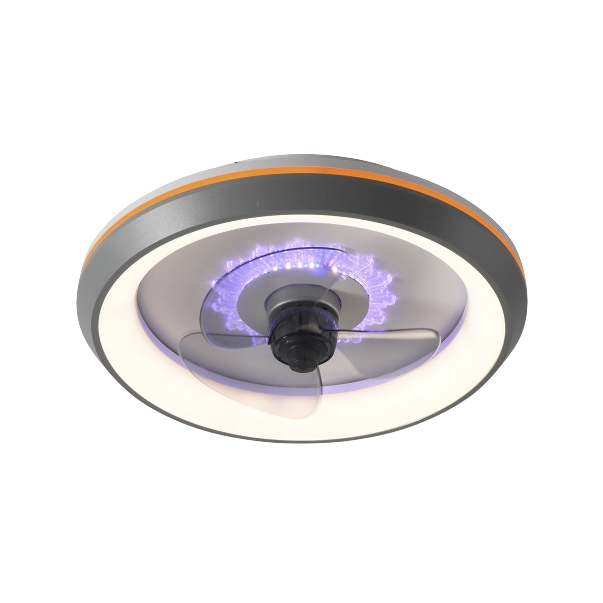 Ventilador de Techo con Luminario LED de  110 V CA 50/60 Hz /  88 W /4500 Lm / 6500 - 4 000 - 2 700 K /6 Tonos de Luz / 500 mm / 6 Velocidades / Dimeable.