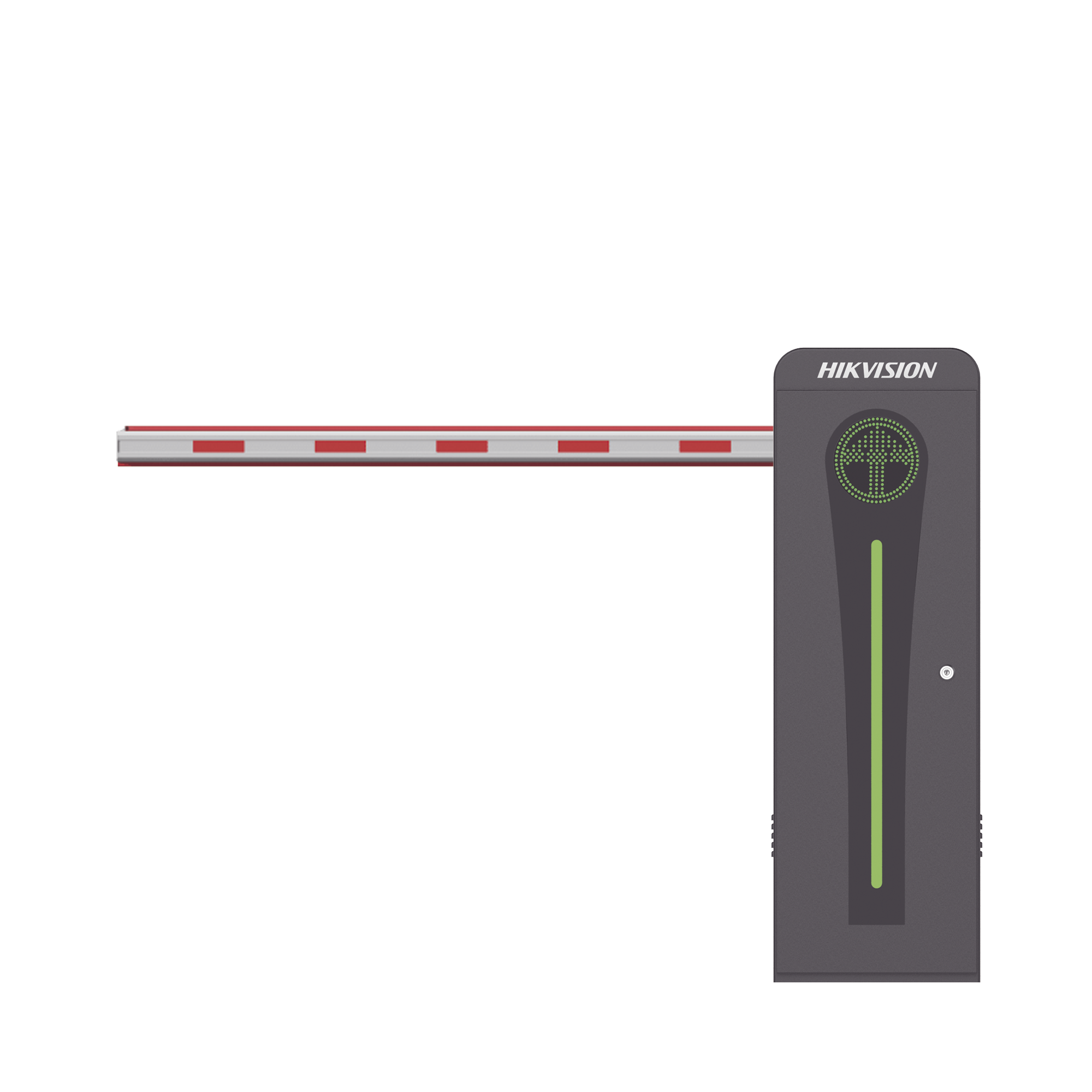 Barrera Vehicular con Brazo Iluminado Led 4 mts INCLUIDO / Izquierda / Alto Desempeño / Brushless / Semáforo Rojo-Verde en Gabinete / Incluye 2 Controles Remotos