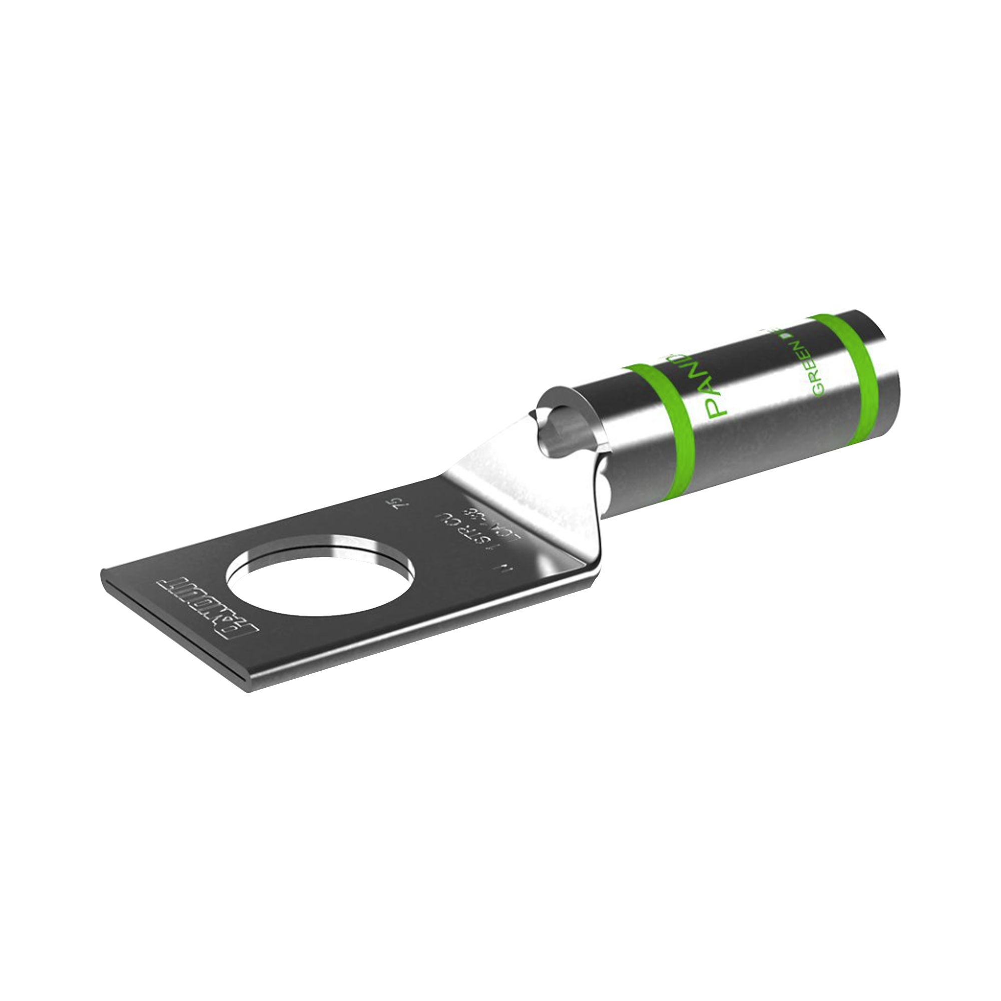 Zapata de compresión LCA1-38-E, para cal. 1 Awg, Barreno para tornillo prisionero de 3/8, 1 Pieza